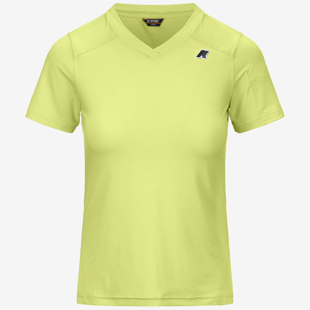 T-Shirts & Top_Woman_GANNAT_T-Shirt_Green Celery - Commercial 1
