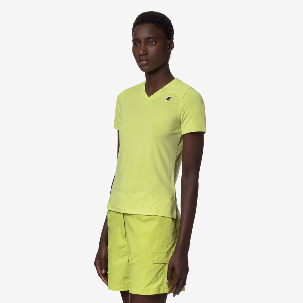 T-Shirts & Top_Woman_GANNAT_T-Shirt_Green Celery - Commercial 5