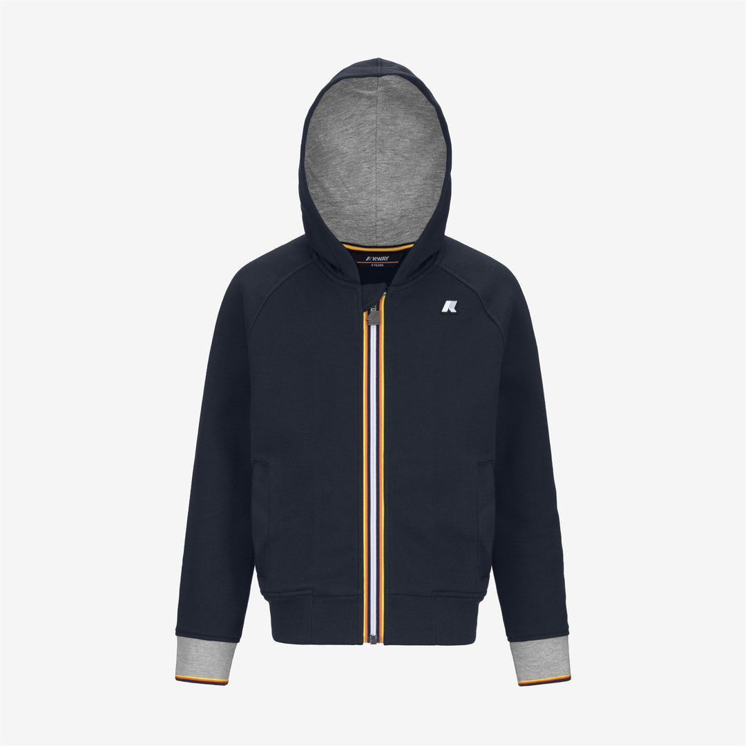 Fleece Boy ANTHONY STRIPES Jacket BLUE DEPTH