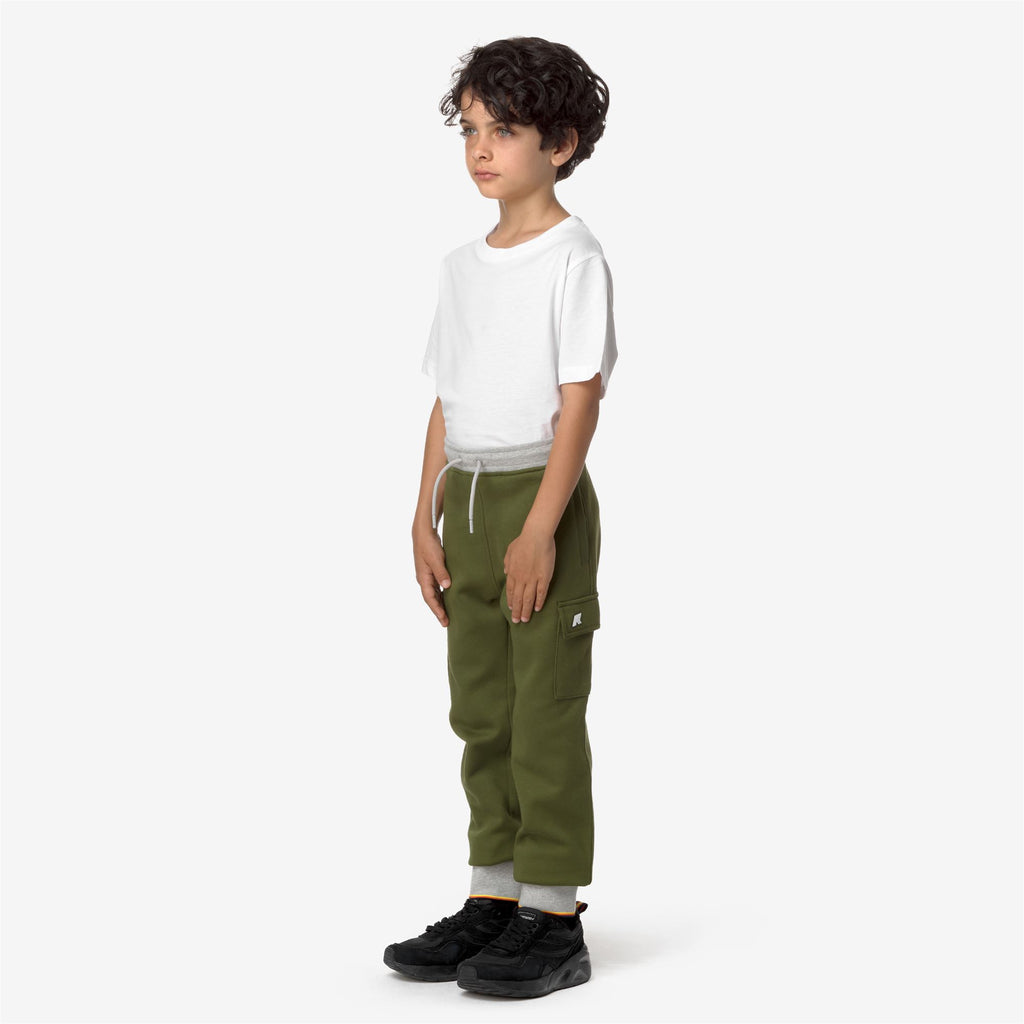Pants_BOY_P. MICK STRIPES_Sport Trousers_Green Cypress - Commercial 5