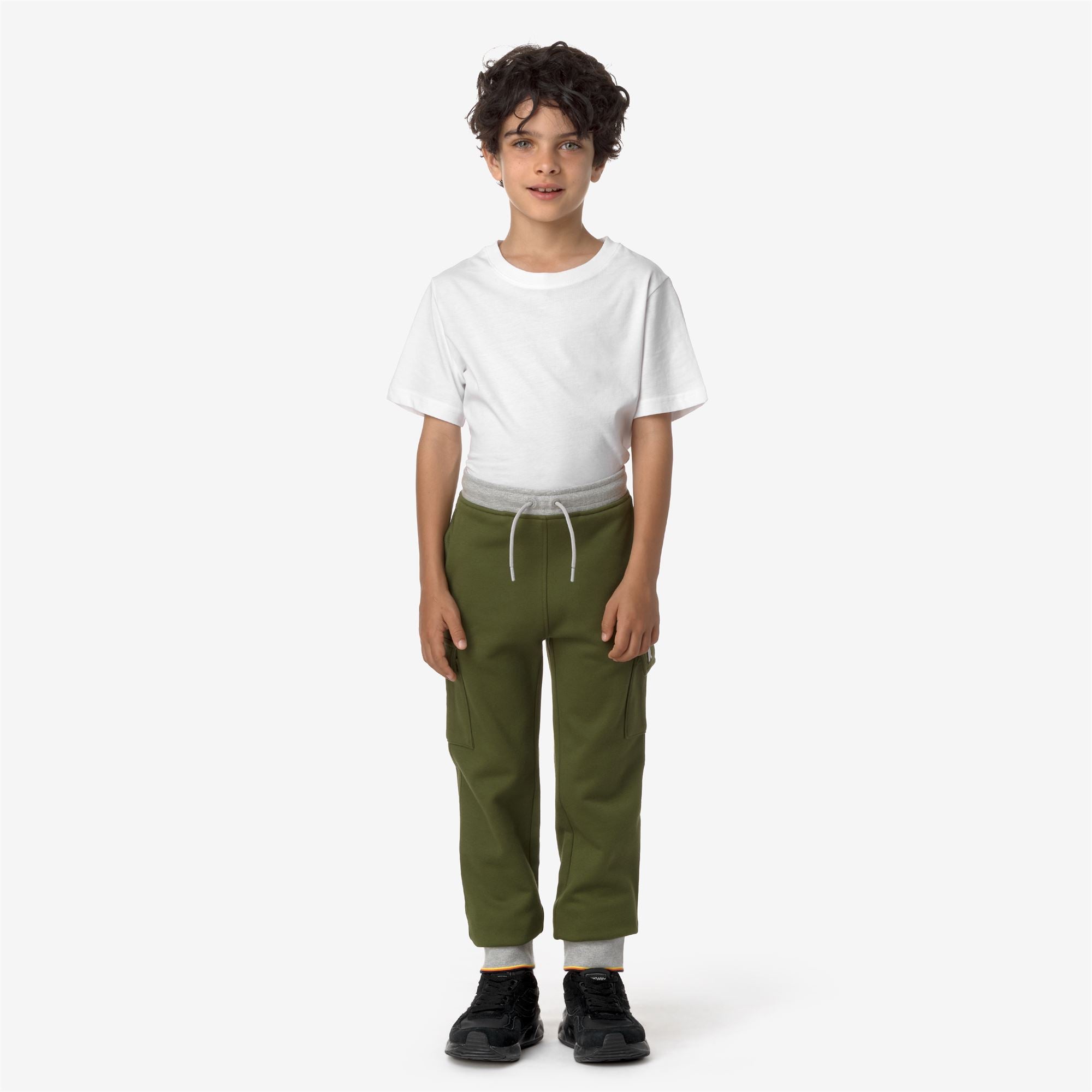 Pants_BOY_P. MICK STRIPES_Sport Trousers_Green Cypress - Commercial 4