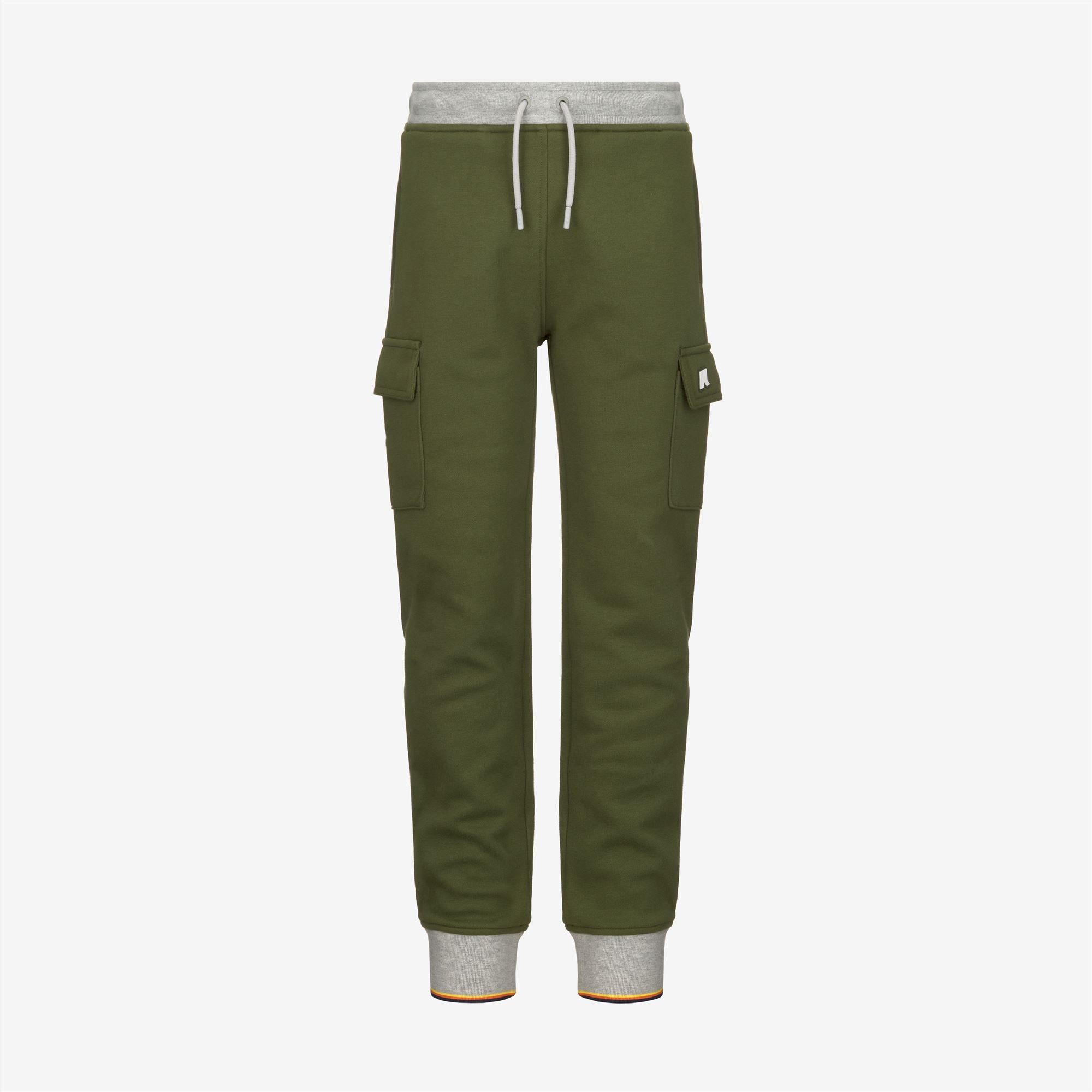 Pants_BOY_P. MICK STRIPES_Sport Trousers_Green Cypress - Commercial 1
