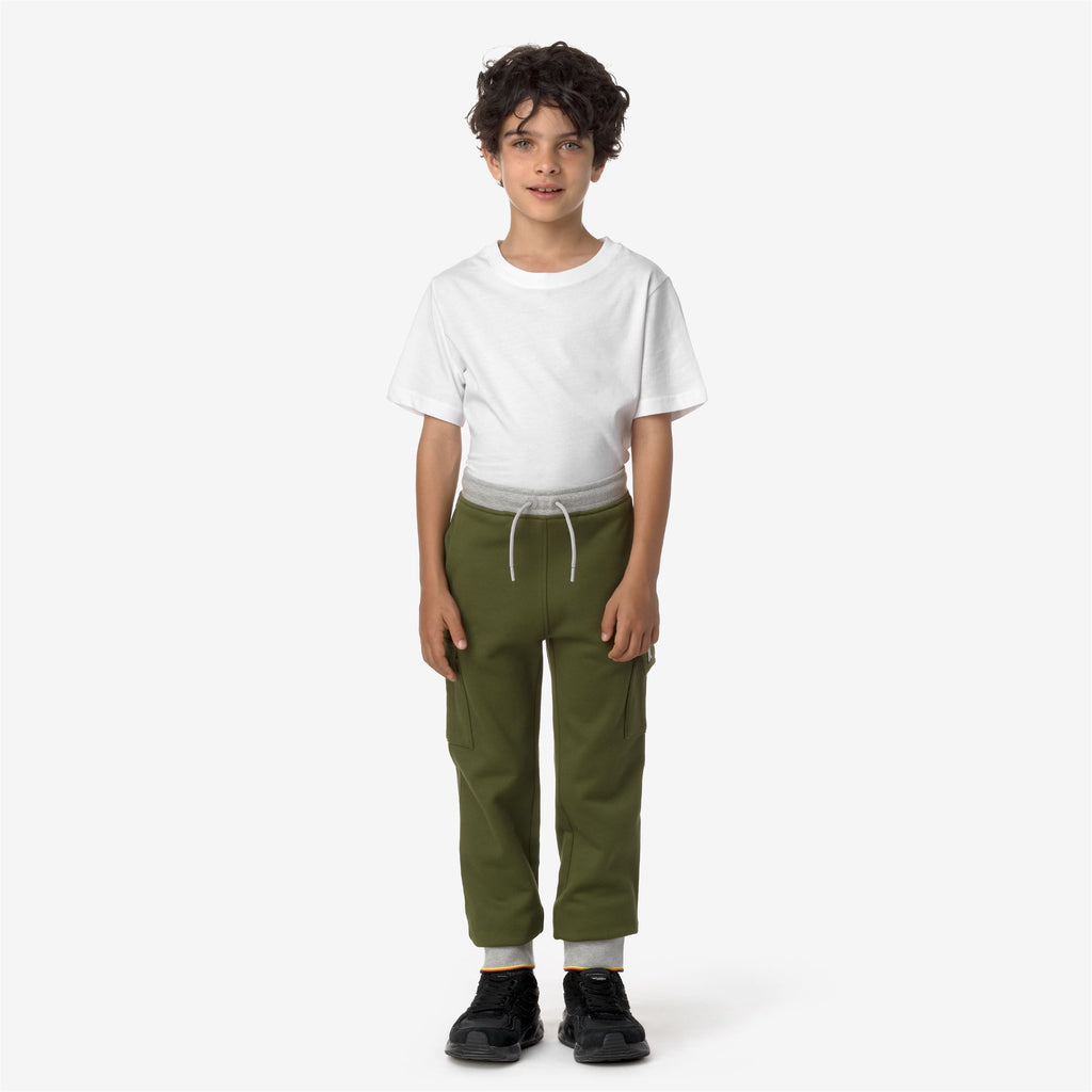 Pants_BOY_P. MICK STRIPES_Sport Trousers_Green Cypress - Commercial 4