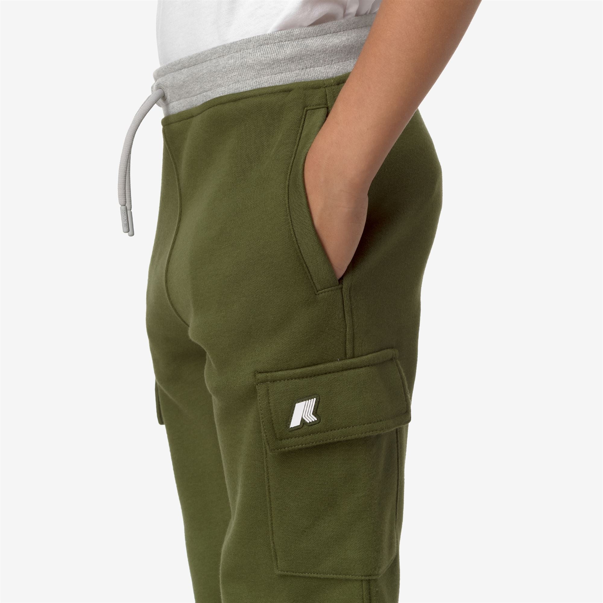 Pants_BOY_P. MICK STRIPES_Sport Trousers_Green Cypress - Commercial 7