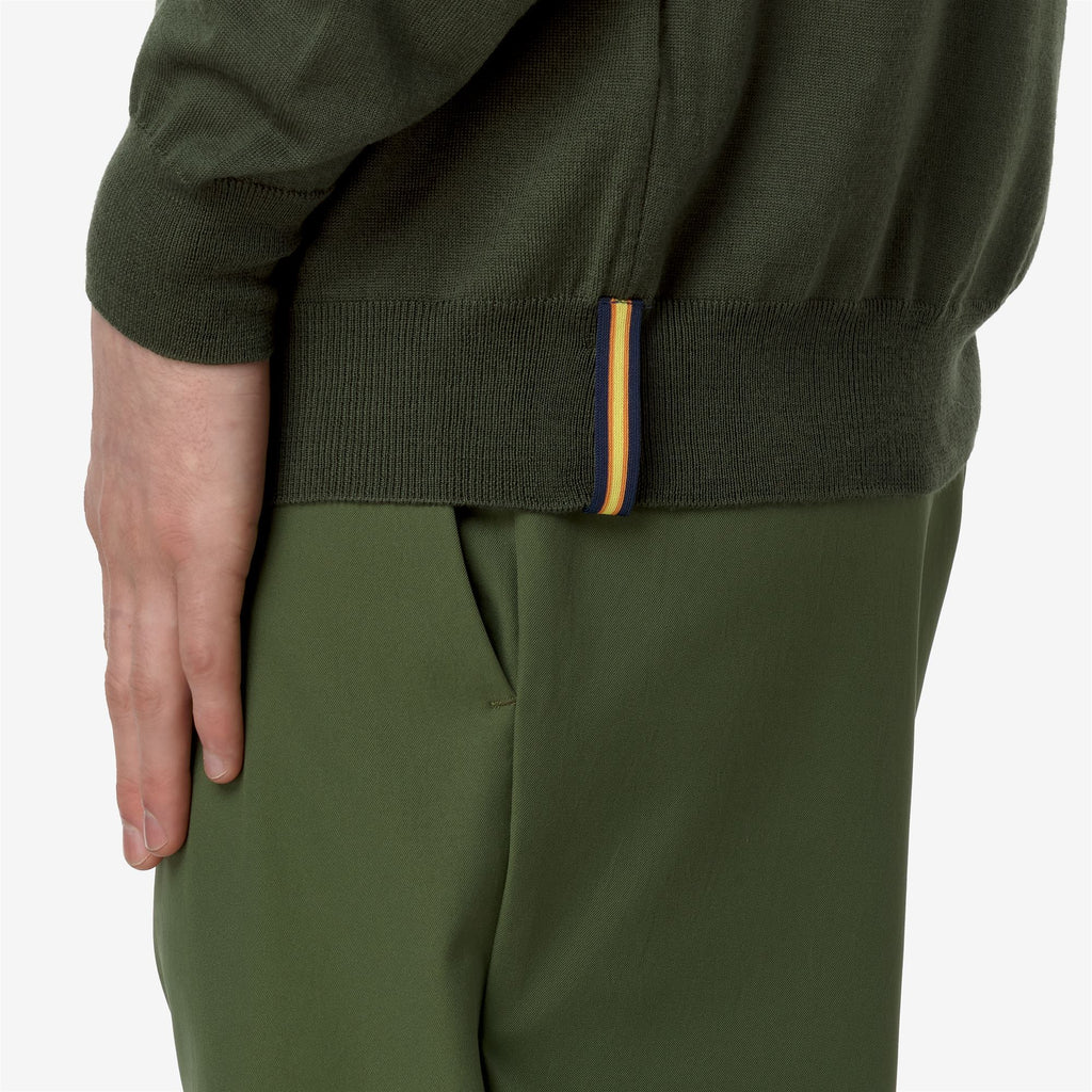Knitwear_MAN_REY WOOL MERINO BLEND_Pull Over_Green Black Forest - Commercial 7