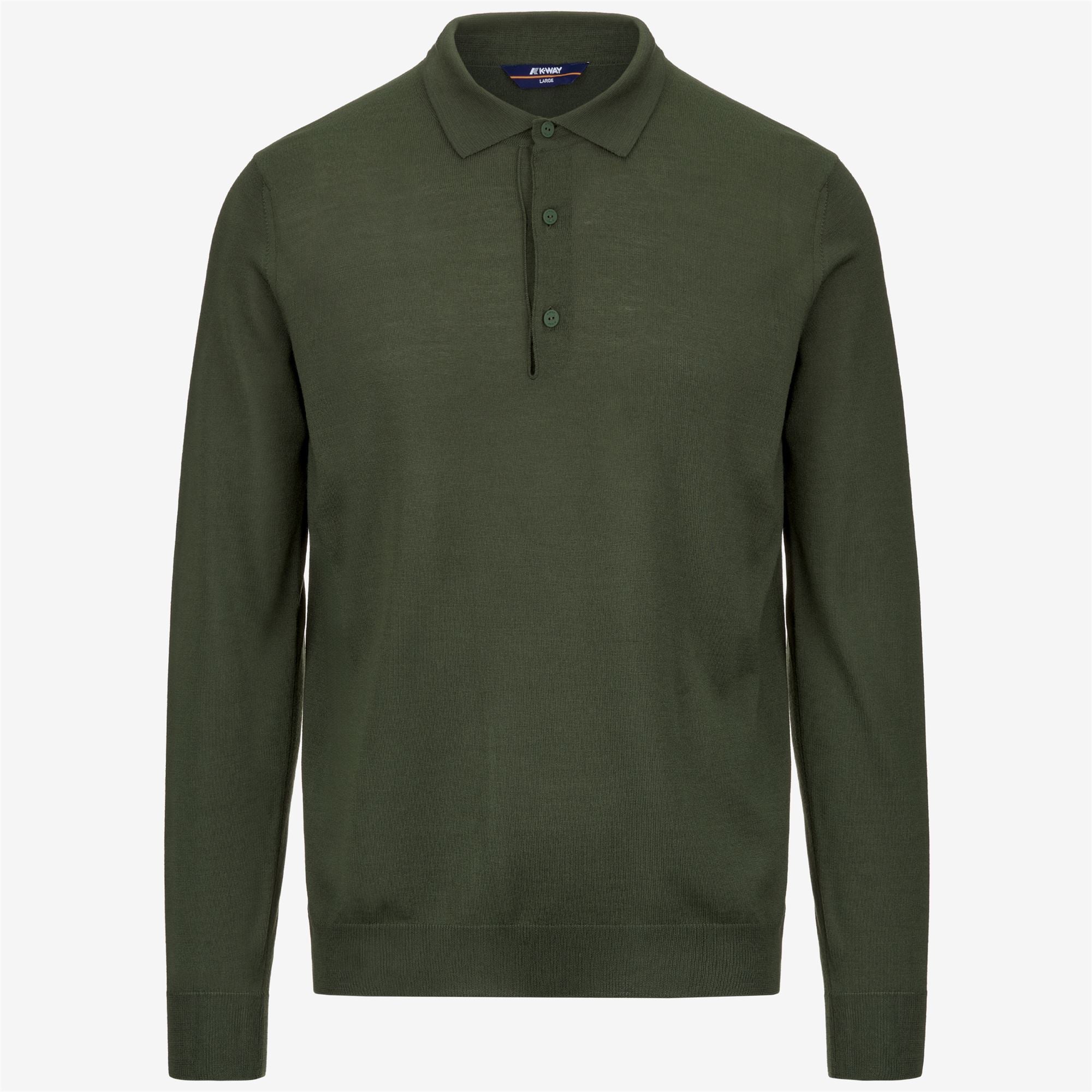 Knitwear_MAN_REY WOOL MERINO BLEND_Pull Over_Green Black Forest - Commercial 1