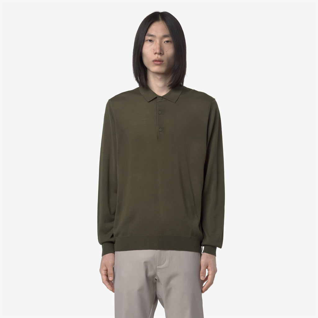 Knitwear_MAN_REY WOOL MERINO BLEND_Pull Over_Green Winter - Commercial 4