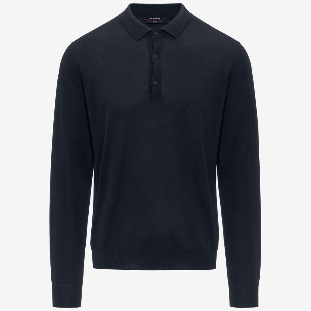 Knitwear_MAN_REY WOOL MERINO BLEND_Pull Over_Blue Depth - Commercial 1