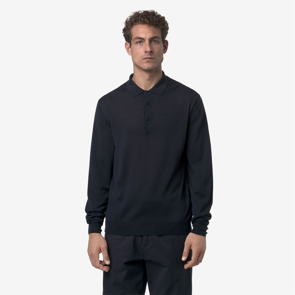 Knitwear_MAN_REY WOOL MERINO BLEND_Pull Over_Blue Depth - Commercial 4