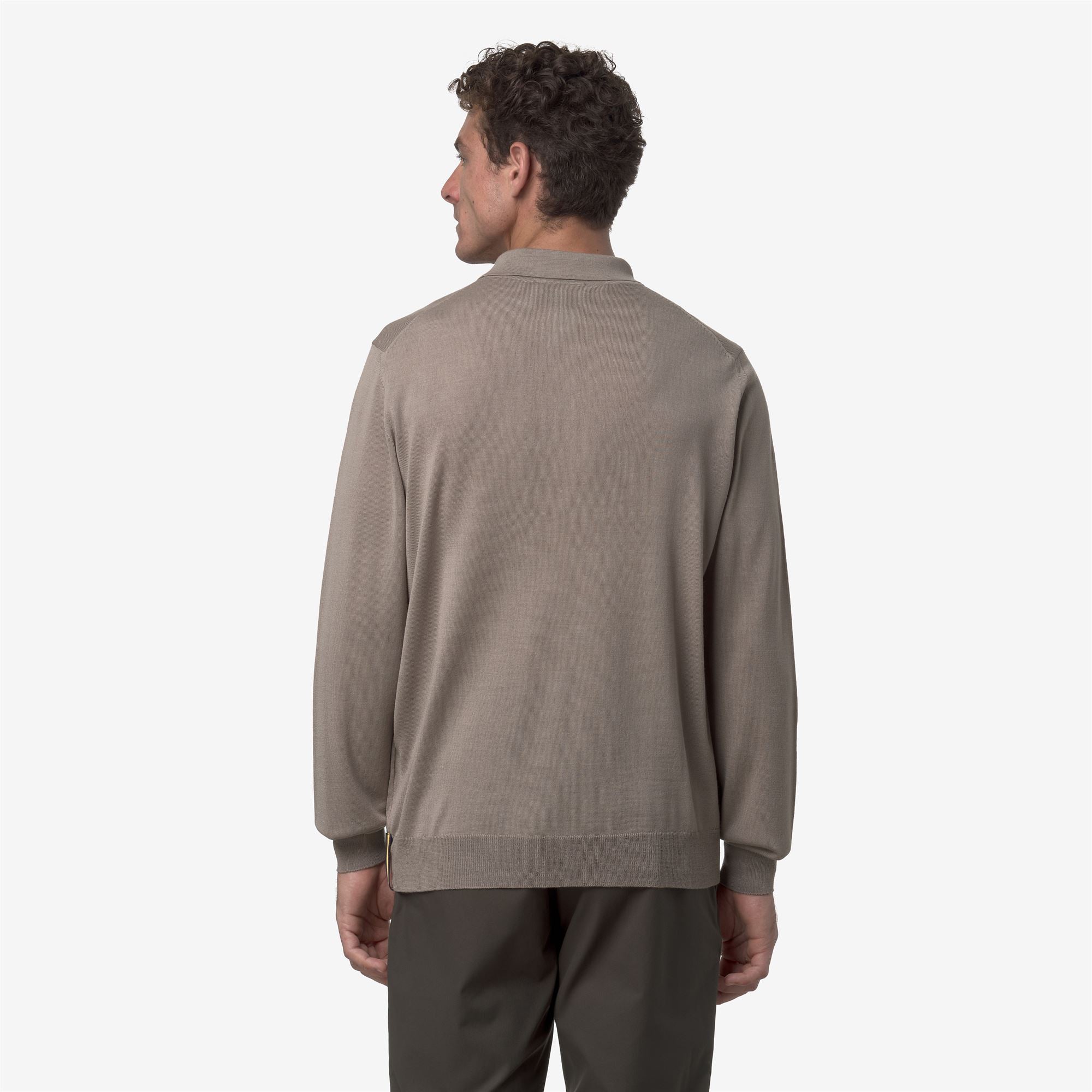 Knitwear_MAN_REY WOOL MERINO BLEND_Pull Over_Beige Taupe - Commercial 6