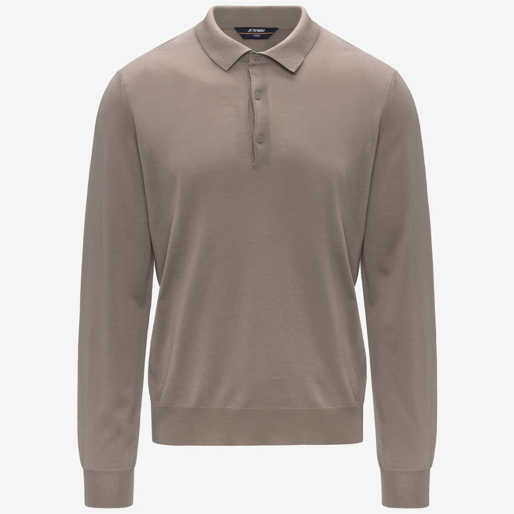 Knitwear_MAN_REY WOOL MERINO BLEND_Pull Over_Beige Taupe - Commercial 1