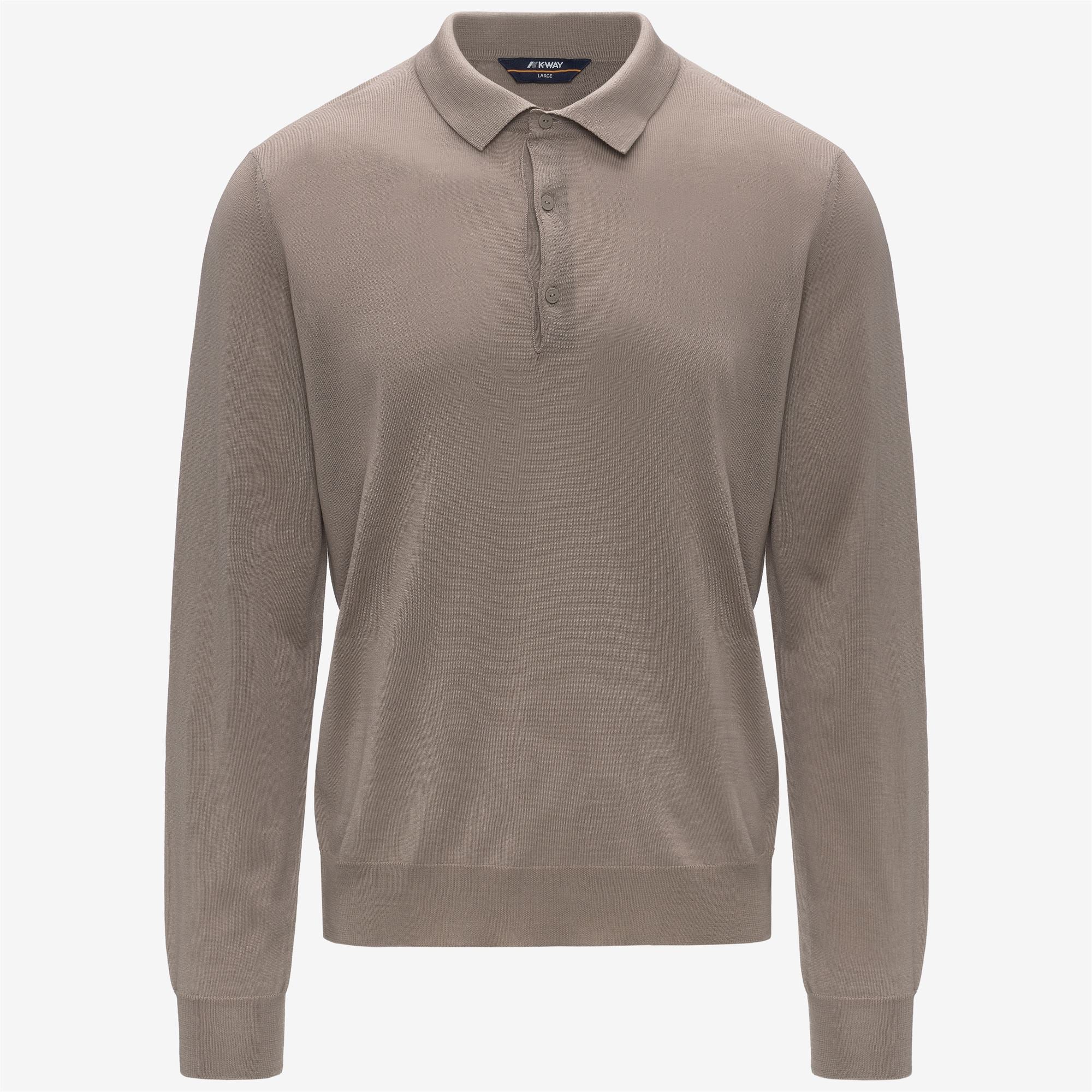 Knitwear_MAN_REY WOOL MERINO BLEND_Pull Over_Beige Taupe - Commercial 1
