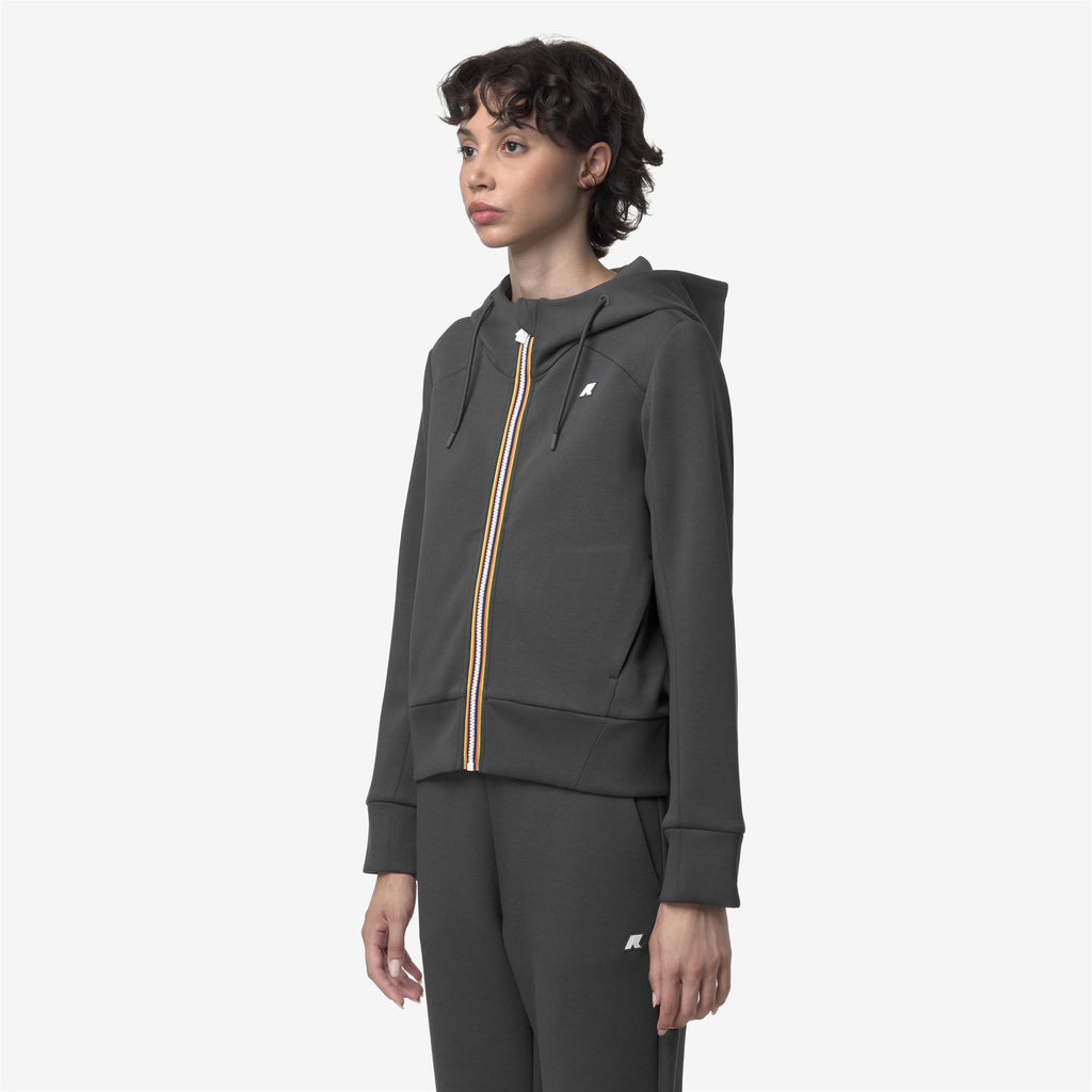 Fleece_WOMAN_DIVINE LIGHT SPACER_Jacket_Grey Shadow Dk - Commercial 5