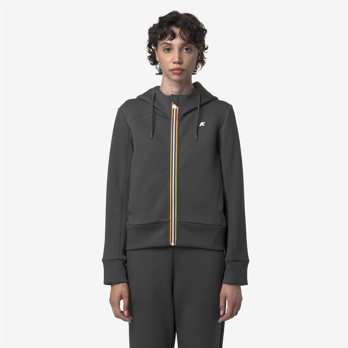 Fleece_WOMAN_DIVINE LIGHT SPACER_Jacket_Grey Shadow Dk - Commercial 4