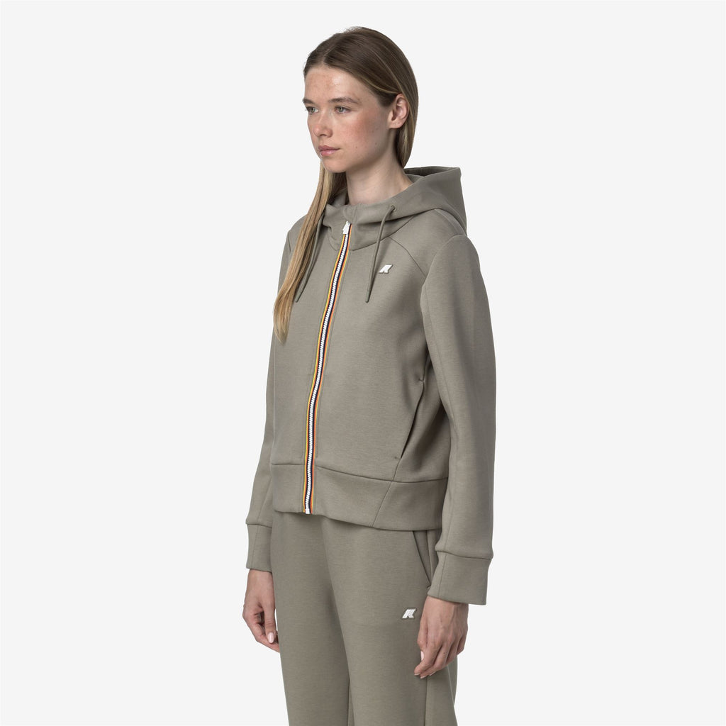 Fleece_WOMAN_DIVINE LIGHT SPACER_Jacket_Green Oak - Commercial 5