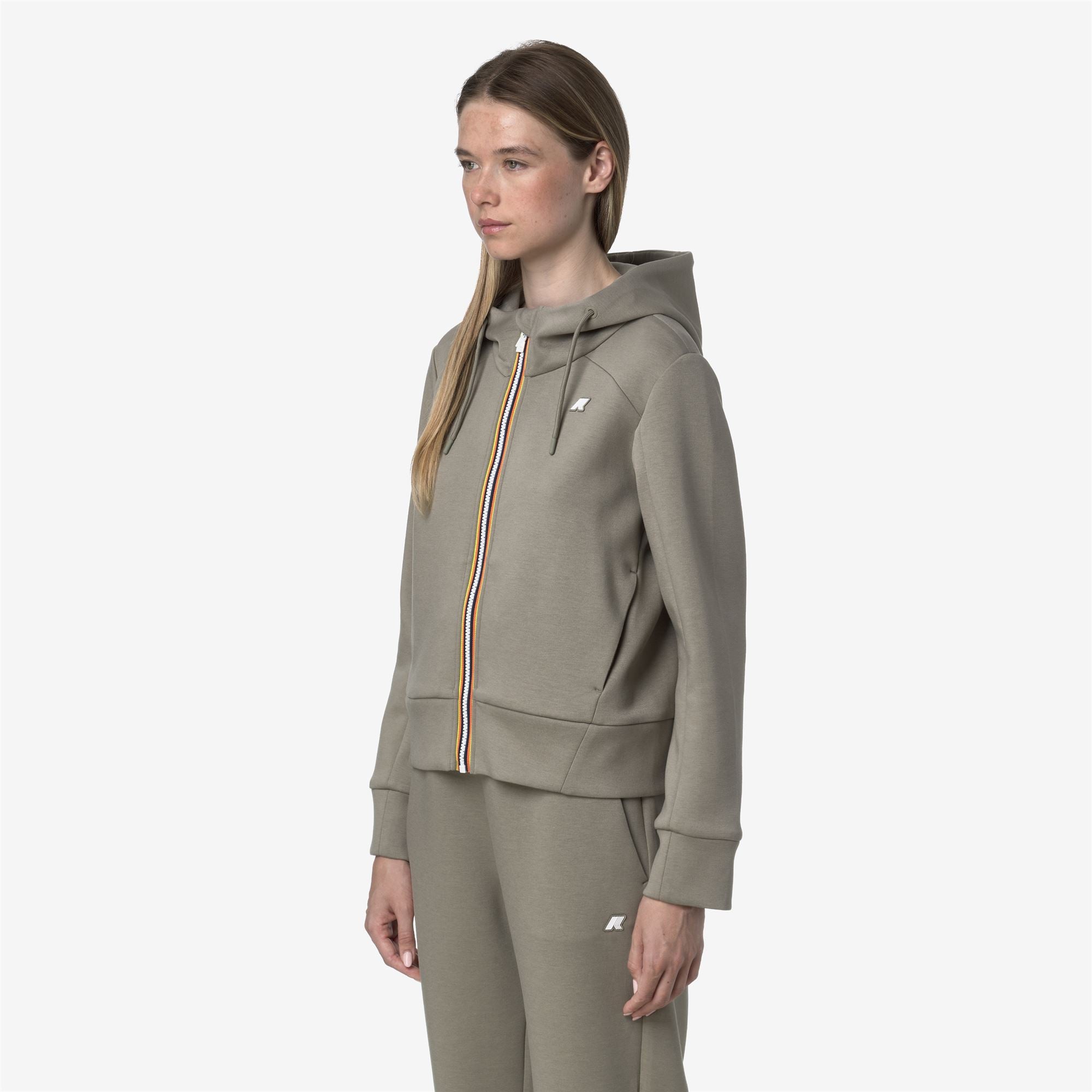Fleece_WOMAN_DIVINE LIGHT SPACER_Jacket_Green Oak - Commercial 5