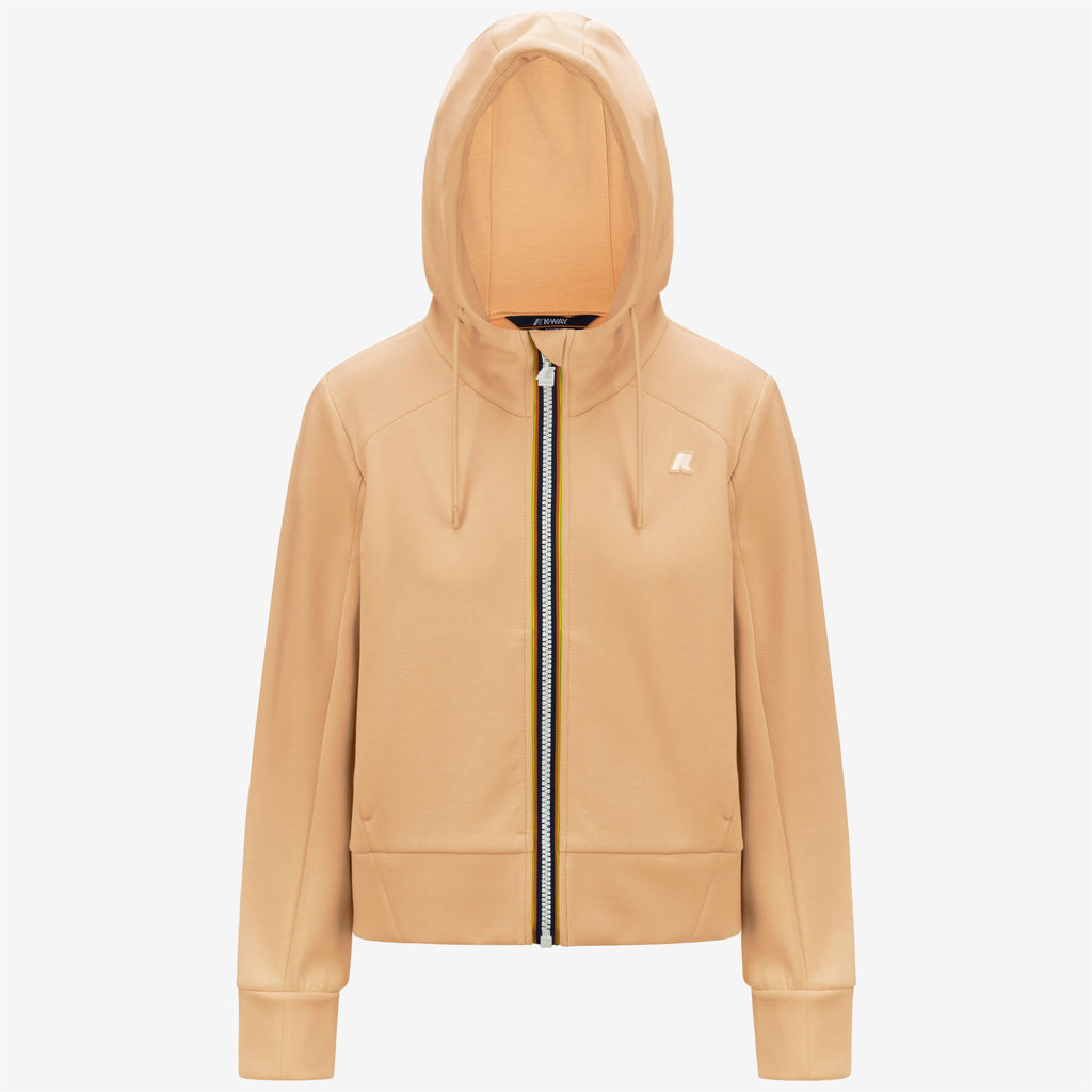 Fleece_WOMAN_DIVINE LIGHT SPACER_Jacket_Beige Sheepskin - Commercial 1