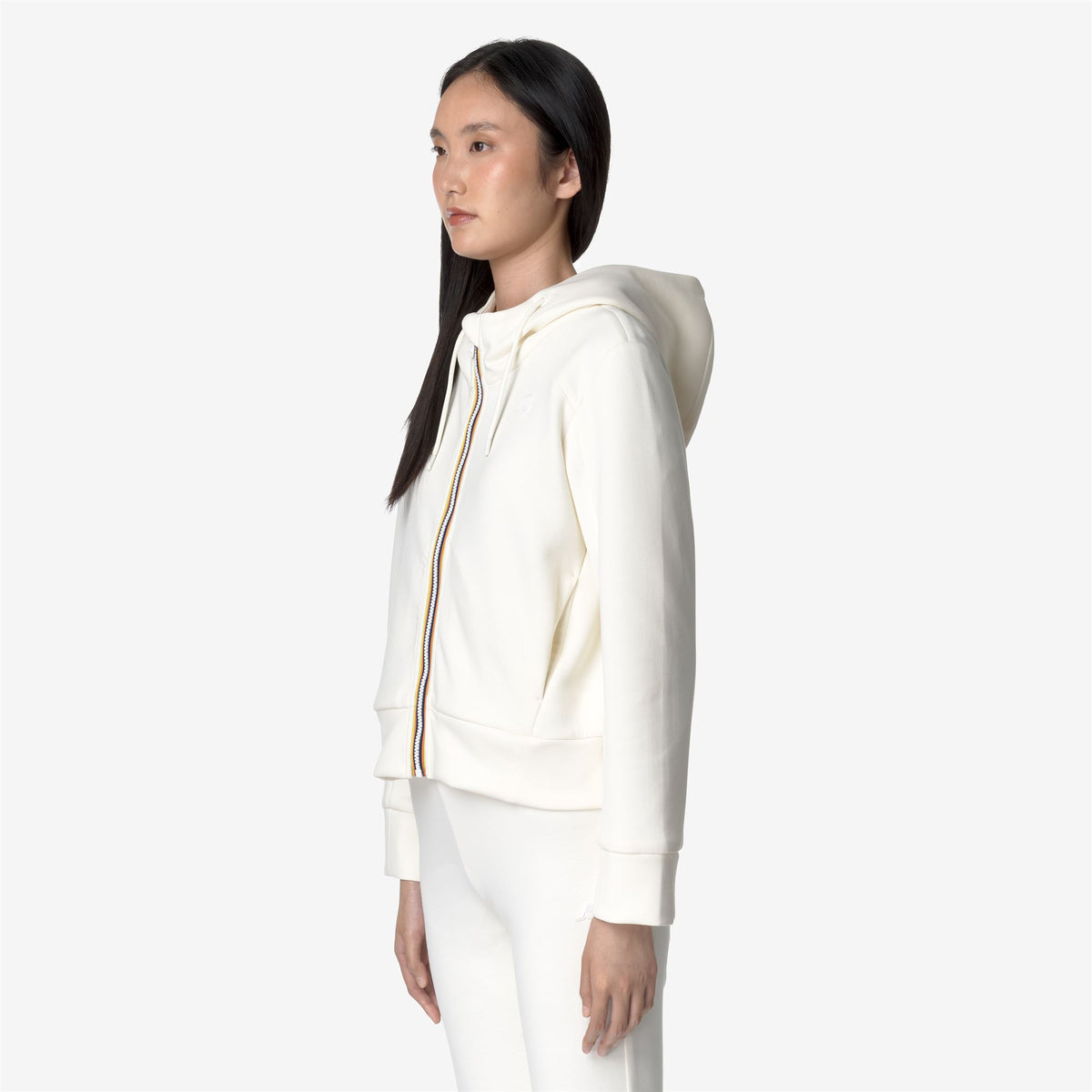 Fleece_WOMAN_DIVINE LIGHT SPACER_Jacket_White Gardenia - Commercial 5