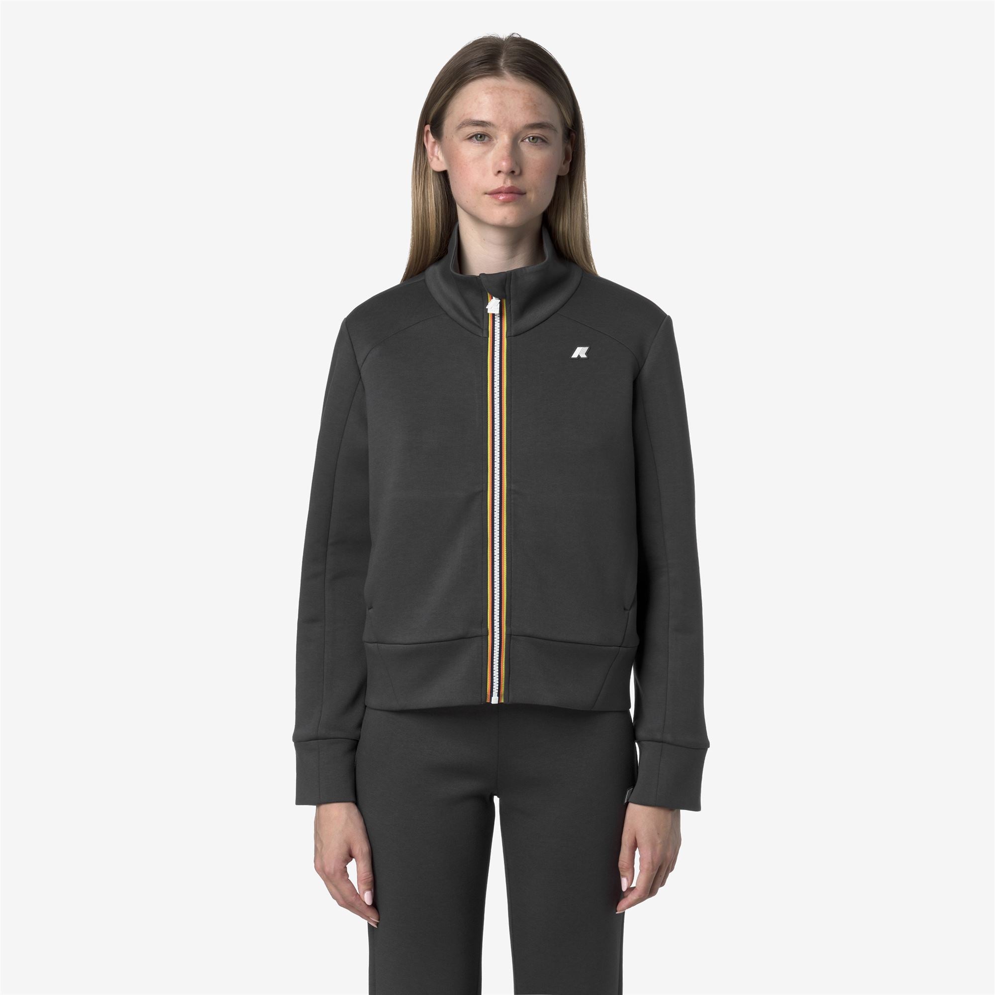 Fleece_WOMAN_ALARA LIGHT SPACER_Jacket_Grey Shadow Dk - Commercial 4