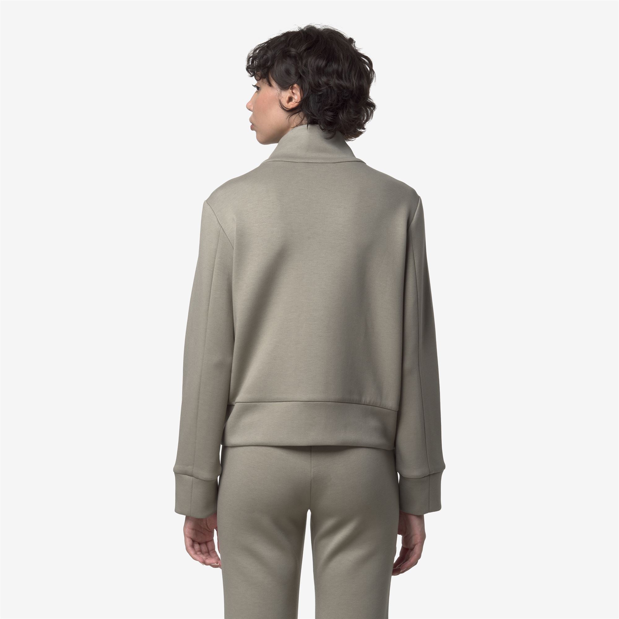Fleece_WOMAN_ALARA LIGHT SPACER_Jacket_Green Oak - Commercial 6