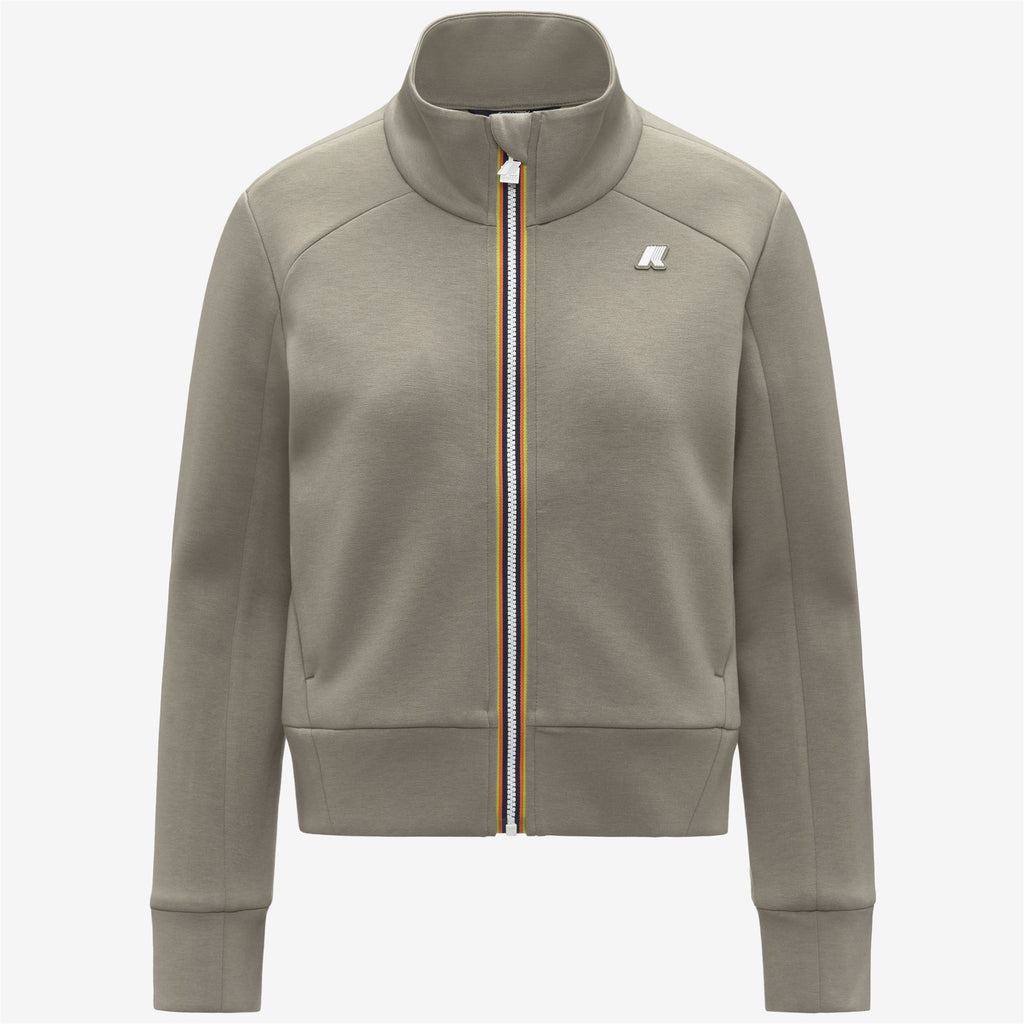 Fleece_WOMAN_ALARA LIGHT SPACER_Jacket_Green Oak - Commercial 1