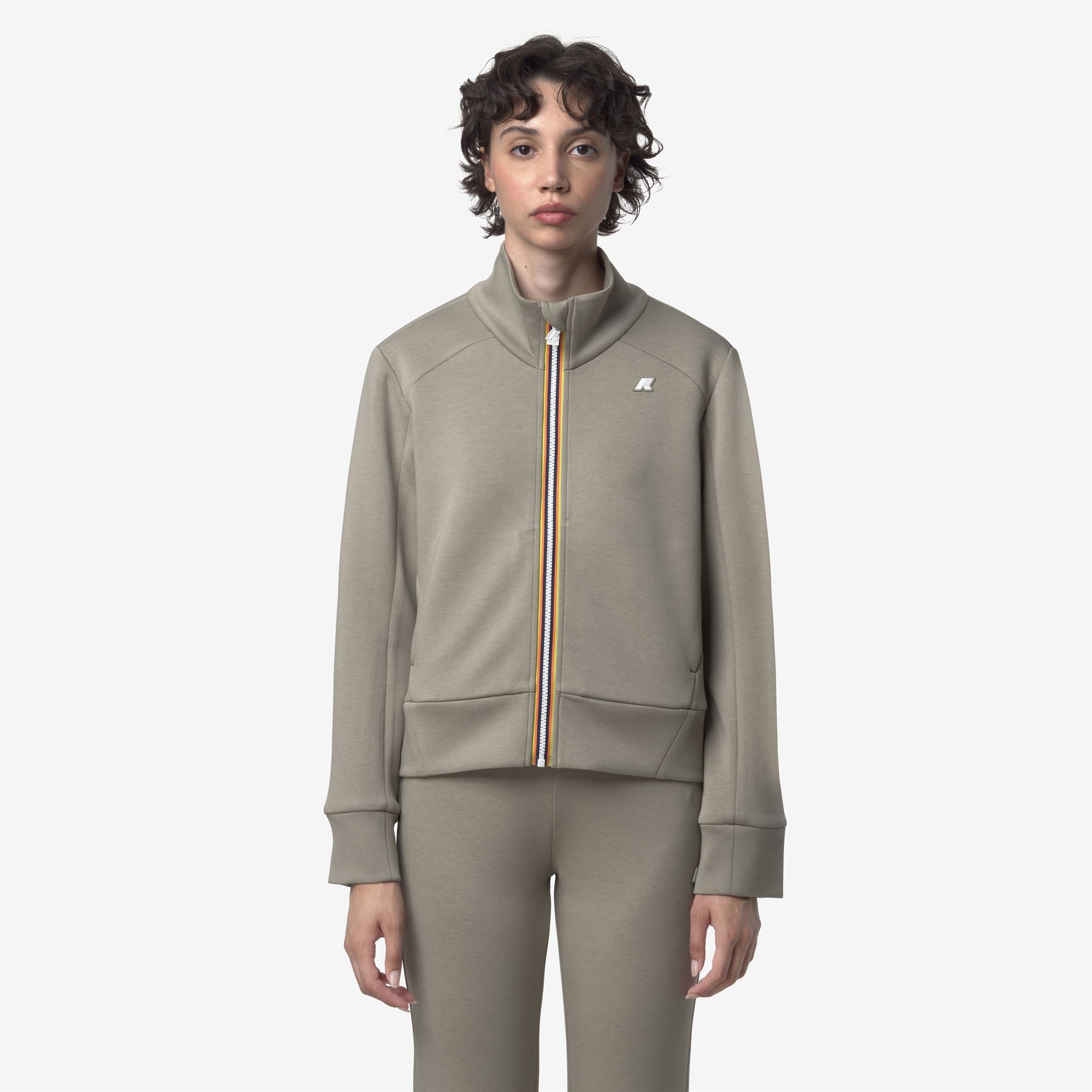 Fleece_WOMAN_ALARA LIGHT SPACER_Jacket_Green Oak - Commercial 4