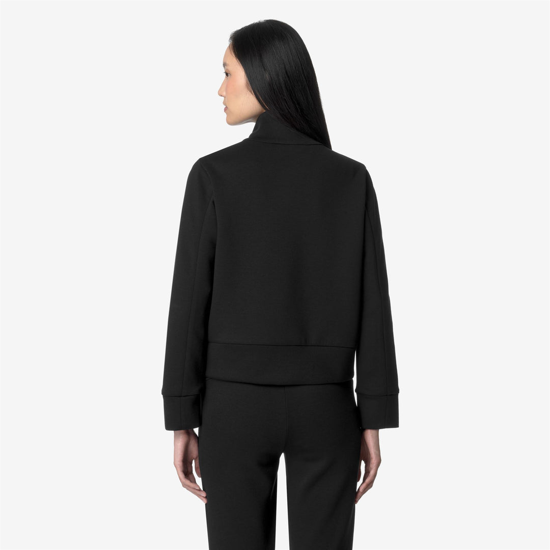 Chaqueta de felpa recortada negra y gris para mujer, ocio y deporte main