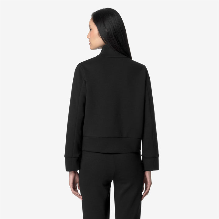 Chaqueta de felpa recortada negra y gris para mujer, ocio y deporte 5