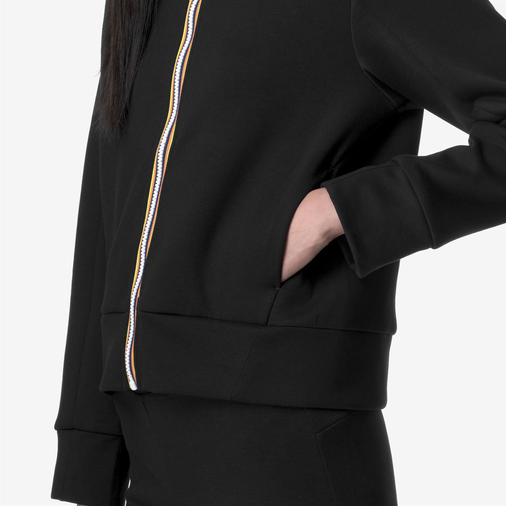 Fleece_WOMAN_ALARA LIGHT SPACER_Jacket_Black Pure - Commercial 7