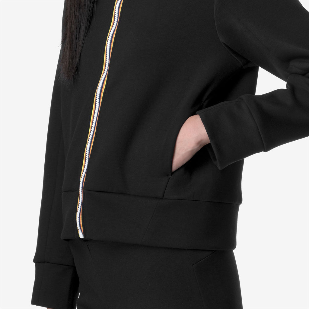 Fleece_WOMAN_ALARA LIGHT SPACER_Jacket_Black Pure - Commercial 7