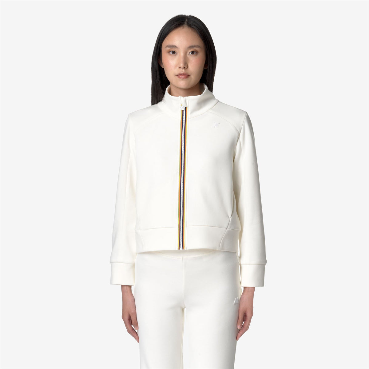 Fleece_WOMAN_ALARA LIGHT SPACER_Jacket_White Gardenia - Commercial 4