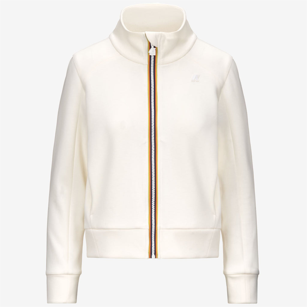 Fleece_WOMAN_ALARA LIGHT SPACER_Jacket_White Gardenia - Commercial 1