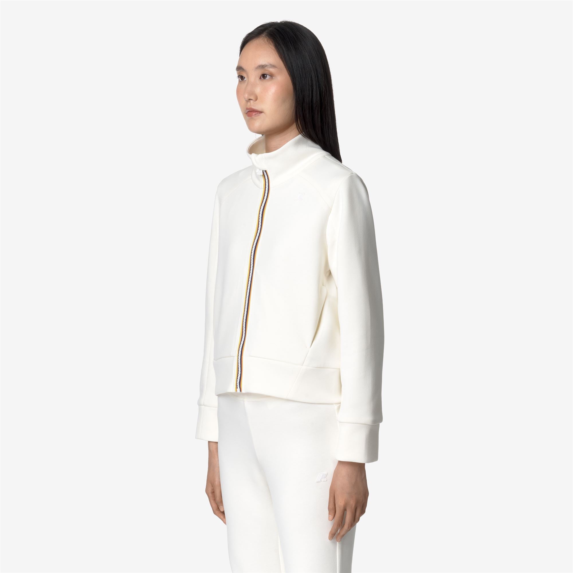 Fleece_WOMAN_ALARA LIGHT SPACER_Jacket_White Gardenia - Commercial 5