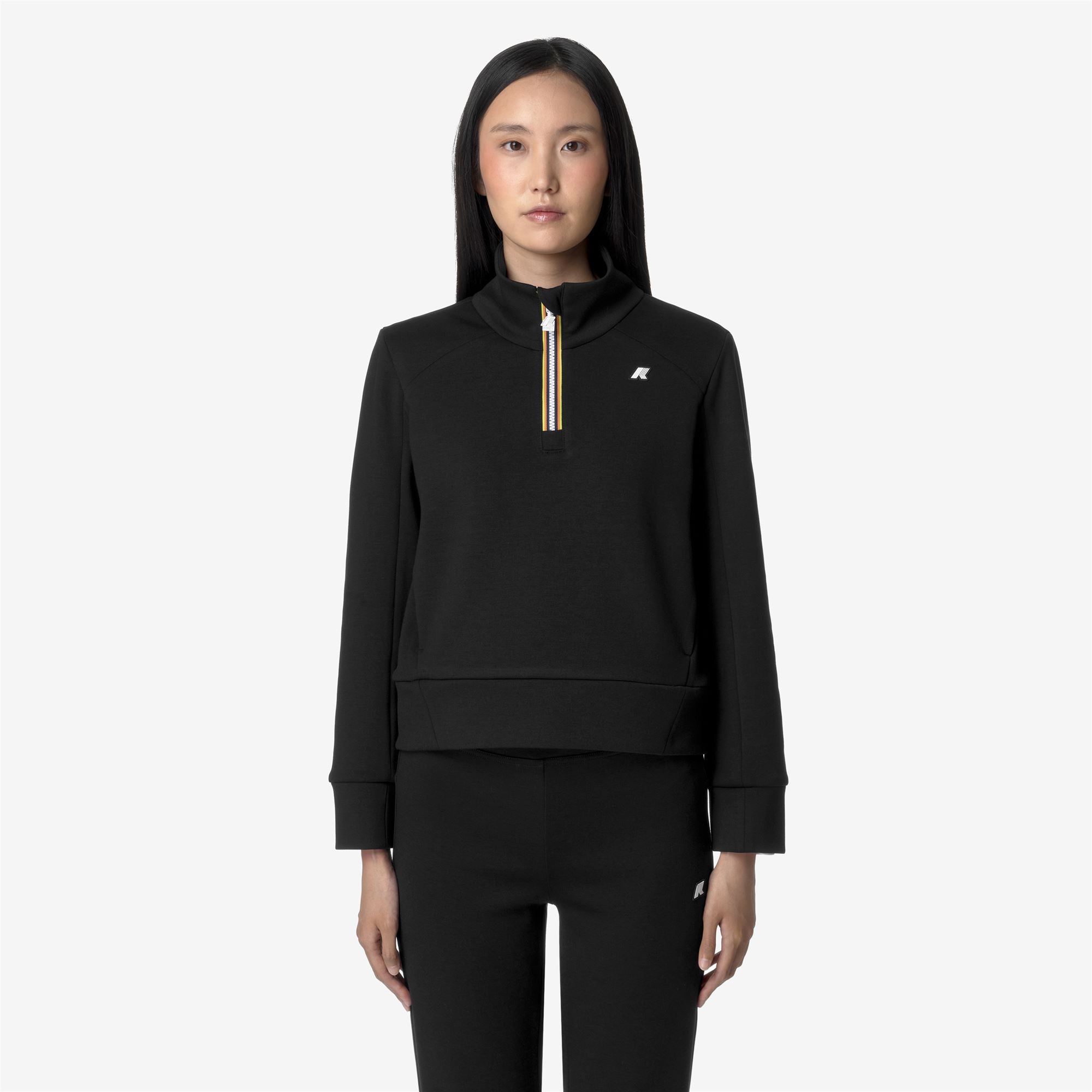 Fleece_WOMAN_LOUEN LIGHT SPACER_Jumper_Black Pure - Commercial 4