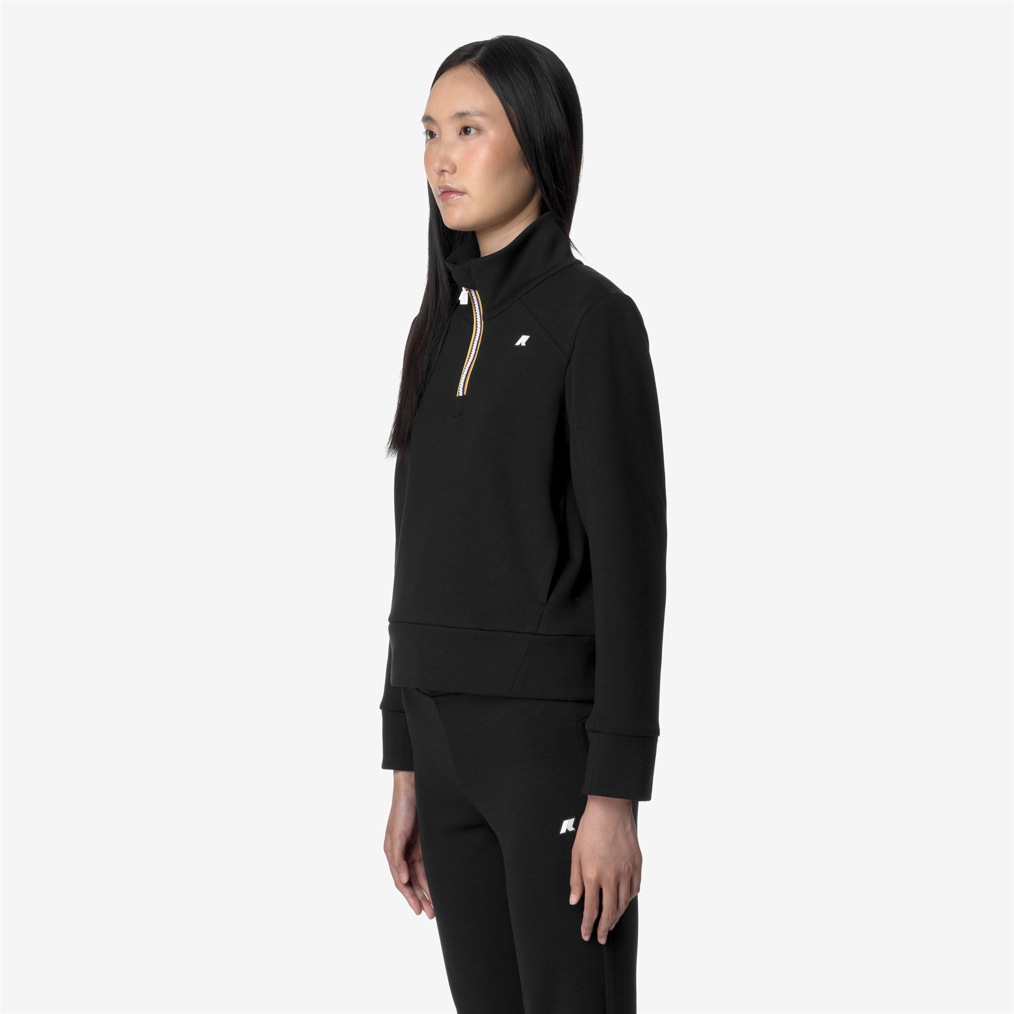 Fleece_WOMAN_LOUEN LIGHT SPACER_Jumper_Black Pure - Commercial 5