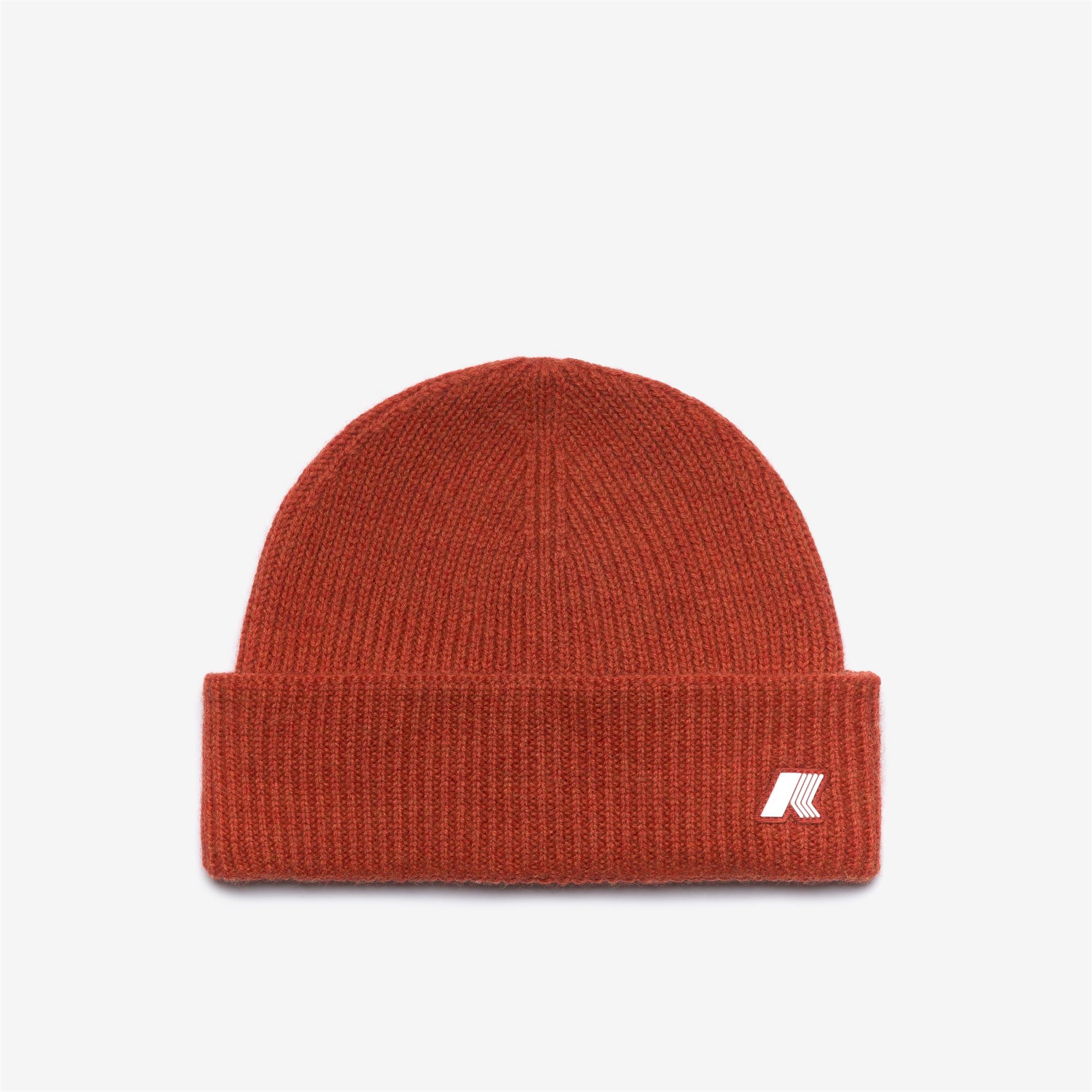 Headwear_UNISEX_BRICE CARDIGAN STITCH WOOL_Hat_Red Pompeian Melange - Commercial 1
