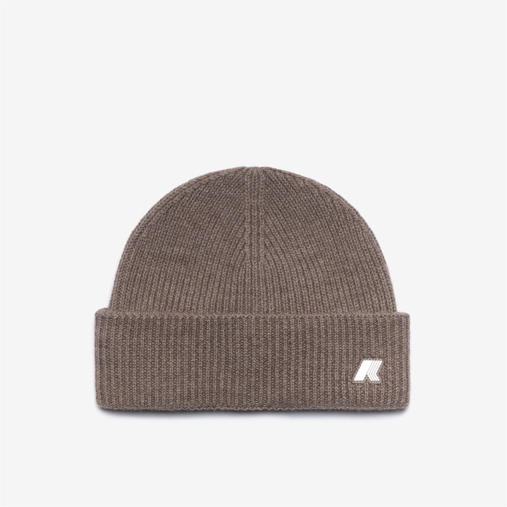 Beige Brown Unisex Wool Fisherman's Rib Winter Beanie 02