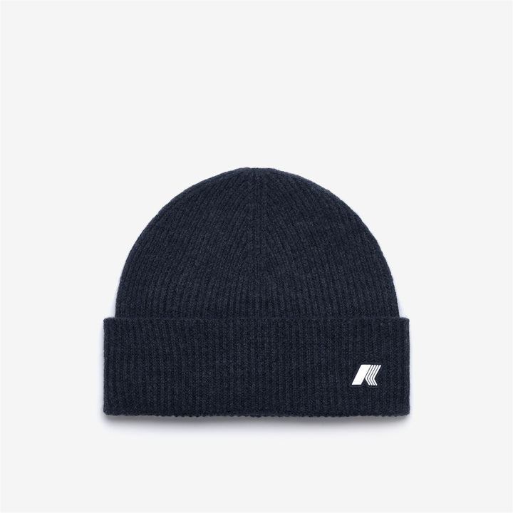 Blue Unisex Wool Fisherman's Rib Beanie Hat 2