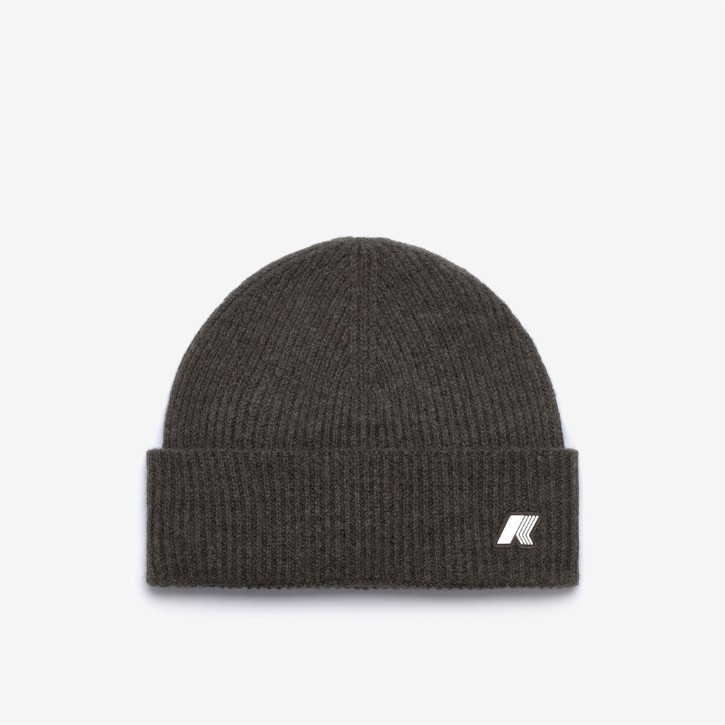 Headwear_UNISEX_BRICE CARDIGAN STITCH WOOL_Hat_Black Olive Mel - Commercial 1