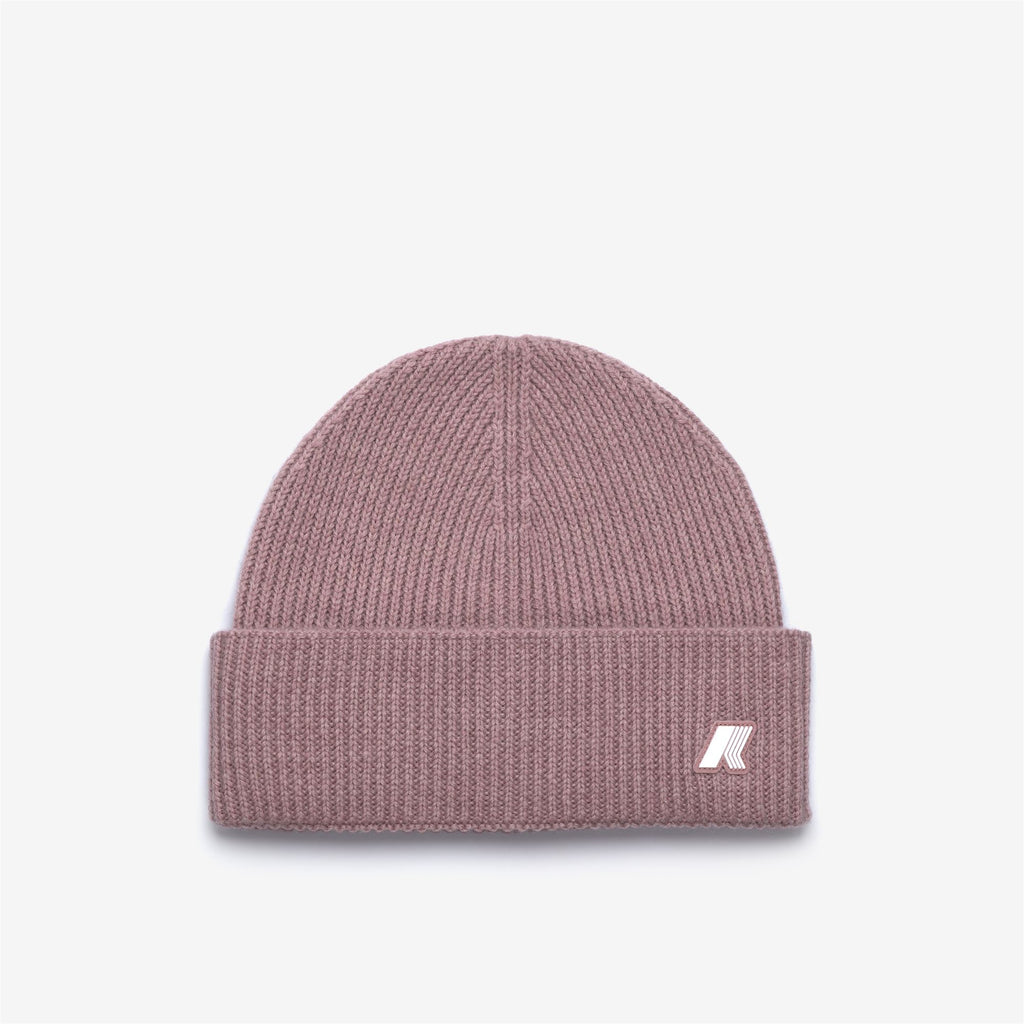 Headwear_UNISEX_BRICE CARDIGAN STITCH WOOL_Hat_Rose Pinkish Mel - Commercial 1