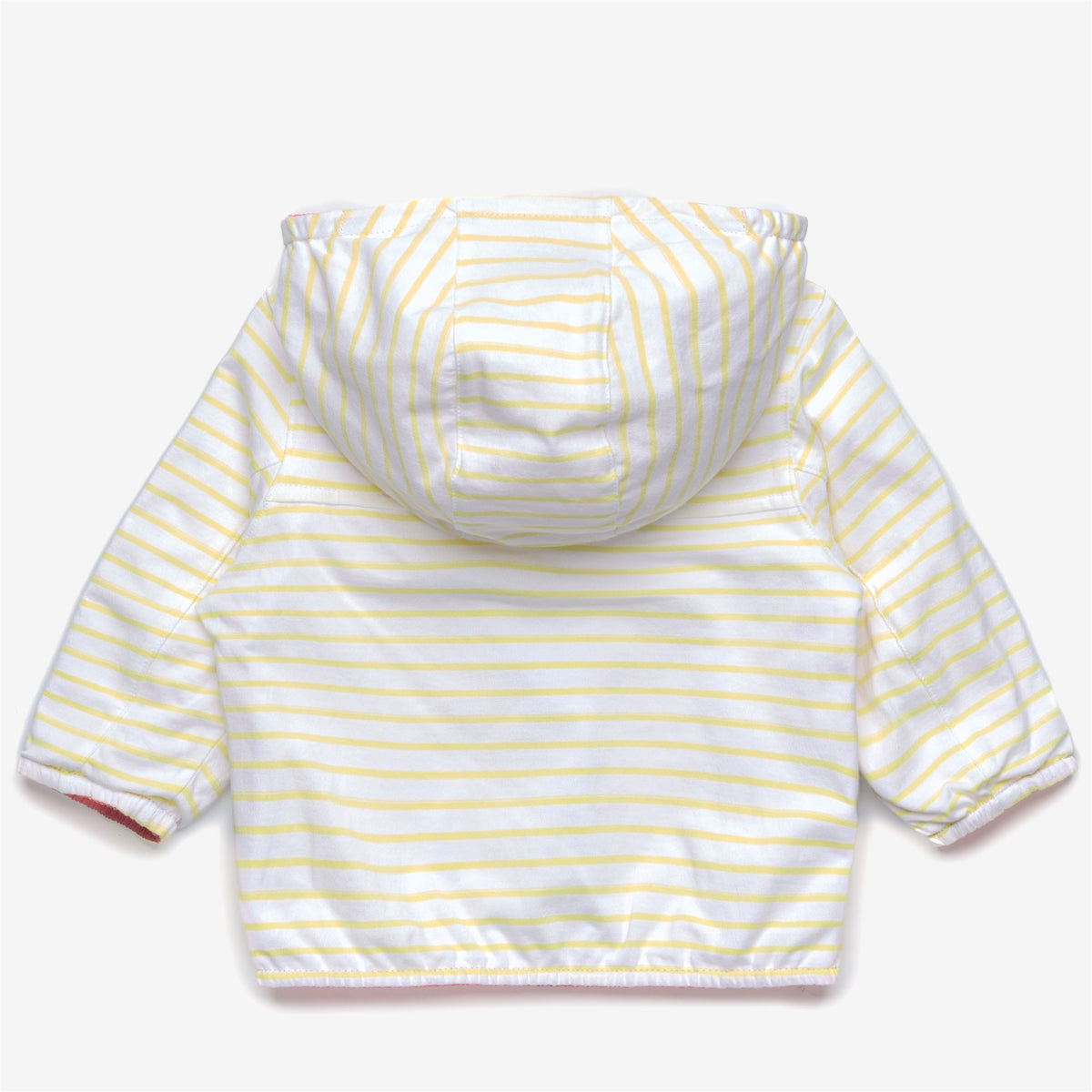 Jackets_Kid unisex_E. JAKE PLUS.2 JERSEY DOUBLE_Short_Pink Geranium - White - Yellow Lime - Commercial 4