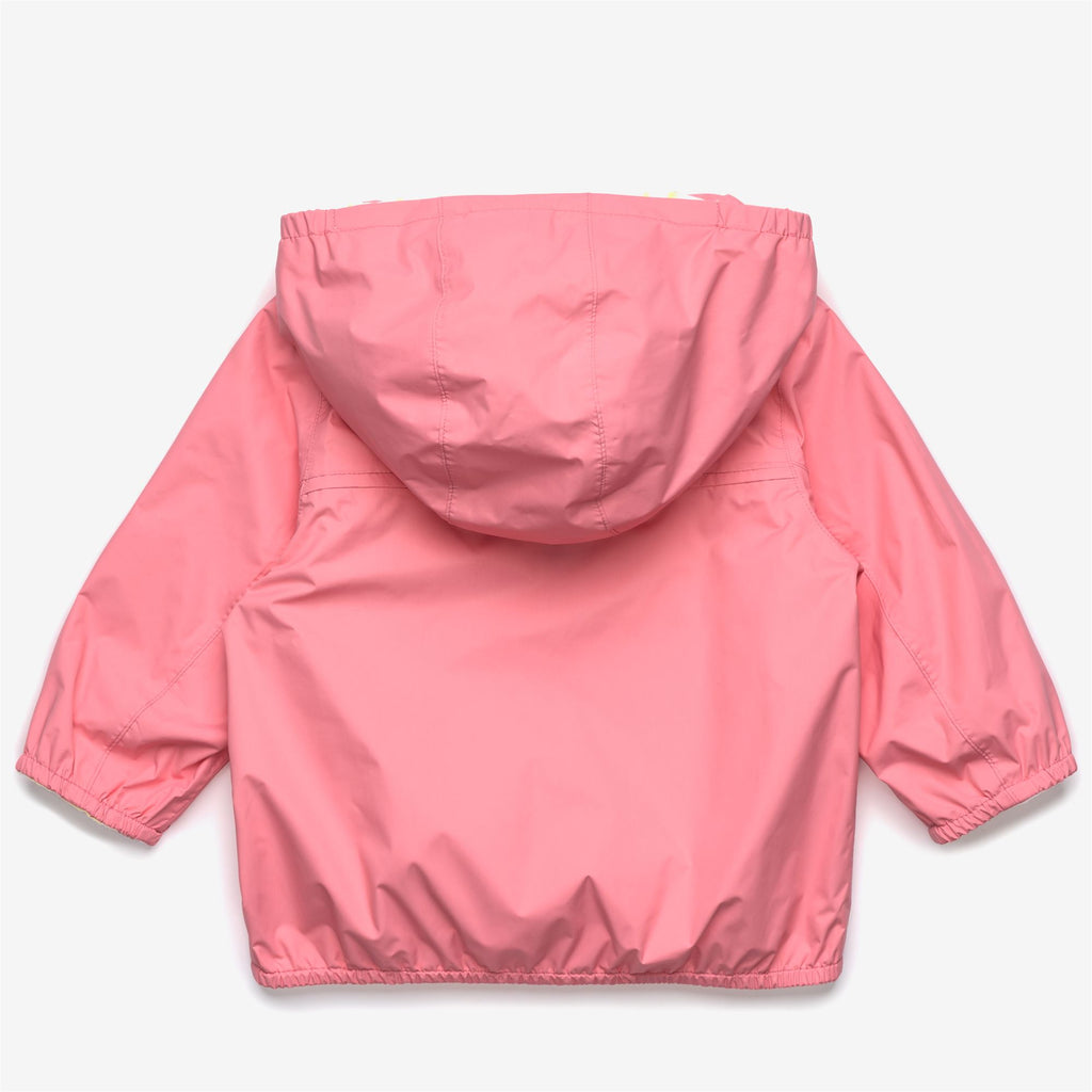 Jackets_Kid unisex_E. JAKE PLUS.2 JERSEY DOUBLE_Short_Pink Geranium - White - Yellow Lime - Commercial 2
