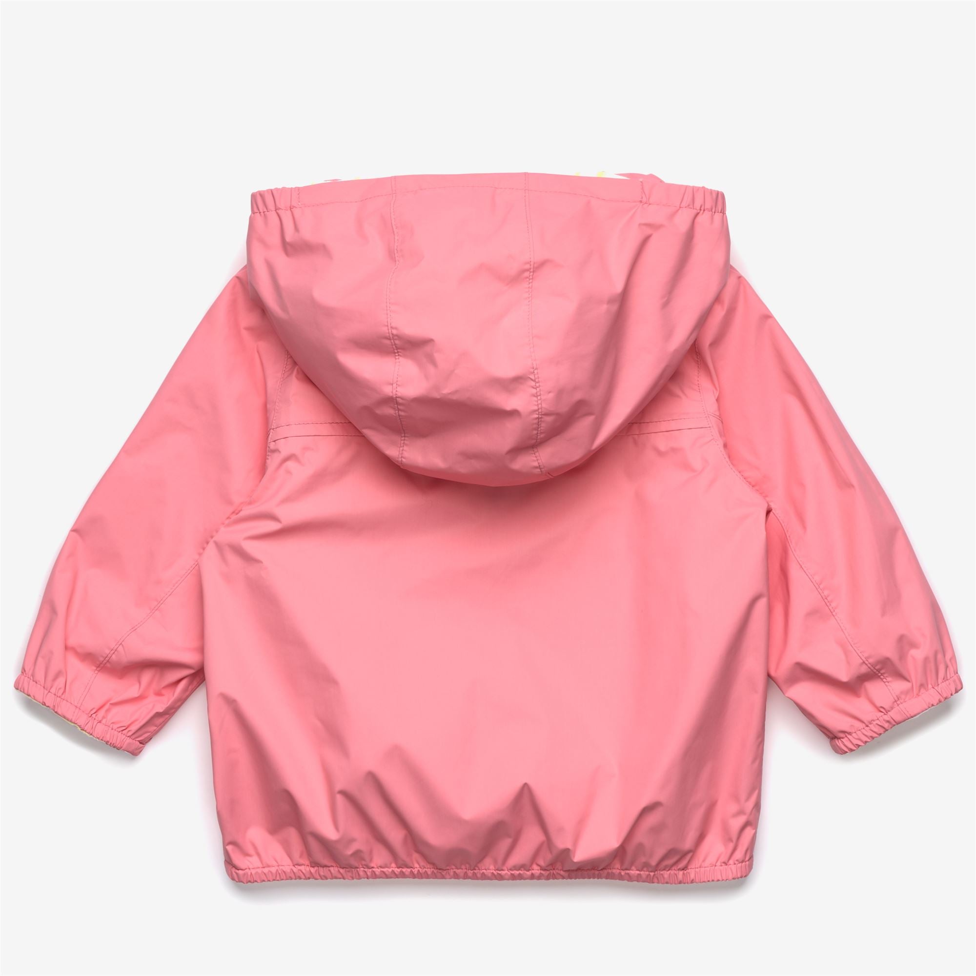 Jackets_Kid unisex_E. JAKE PLUS.2 JERSEY DOUBLE_Short_Pink Geranium - White - Yellow Lime - Commercial 2