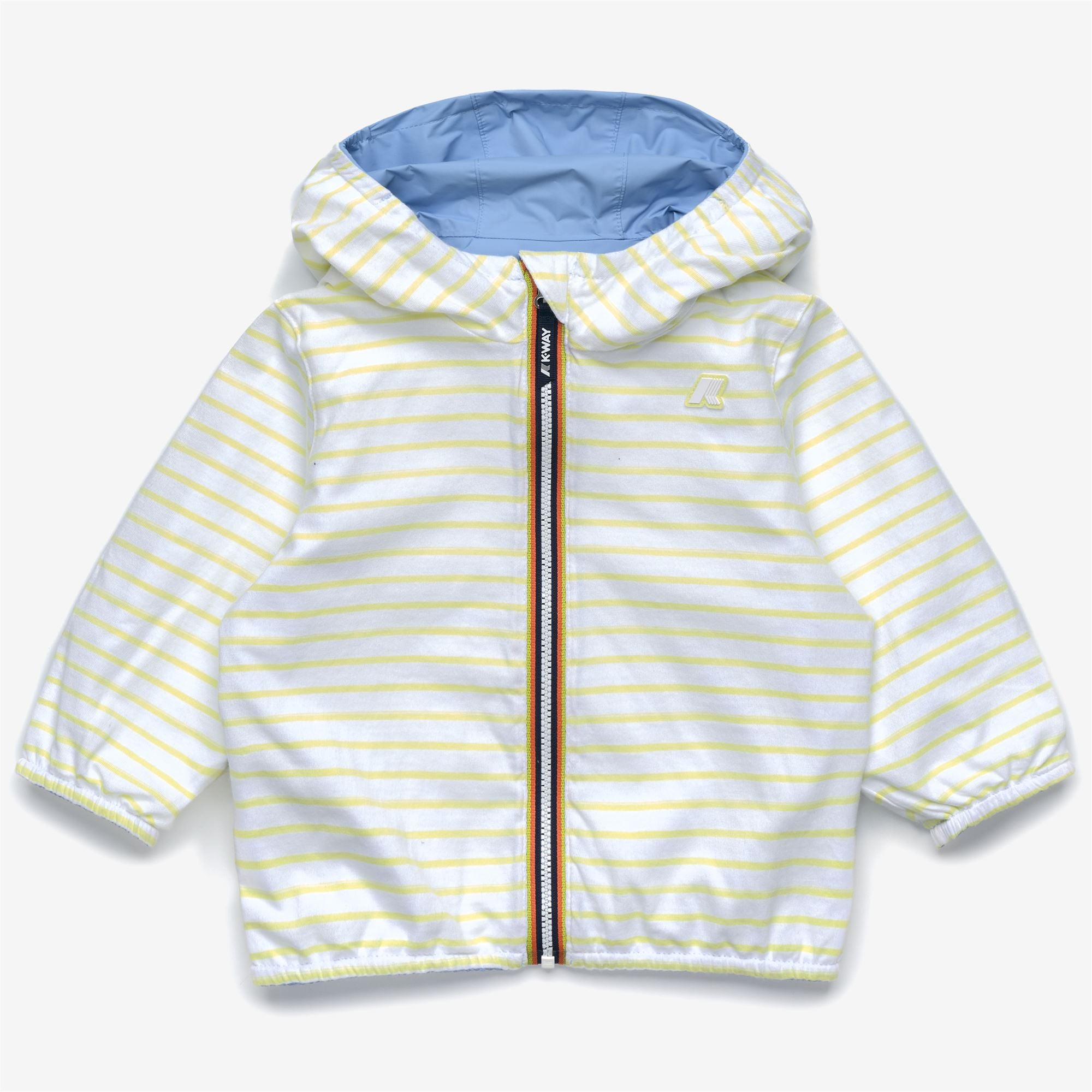 Jackets_Kid unisex_E. JAKE PLUS.2 JERSEY DOUBLE_Short_Blue Cielo - White - Yellow Lime - Commercial 3