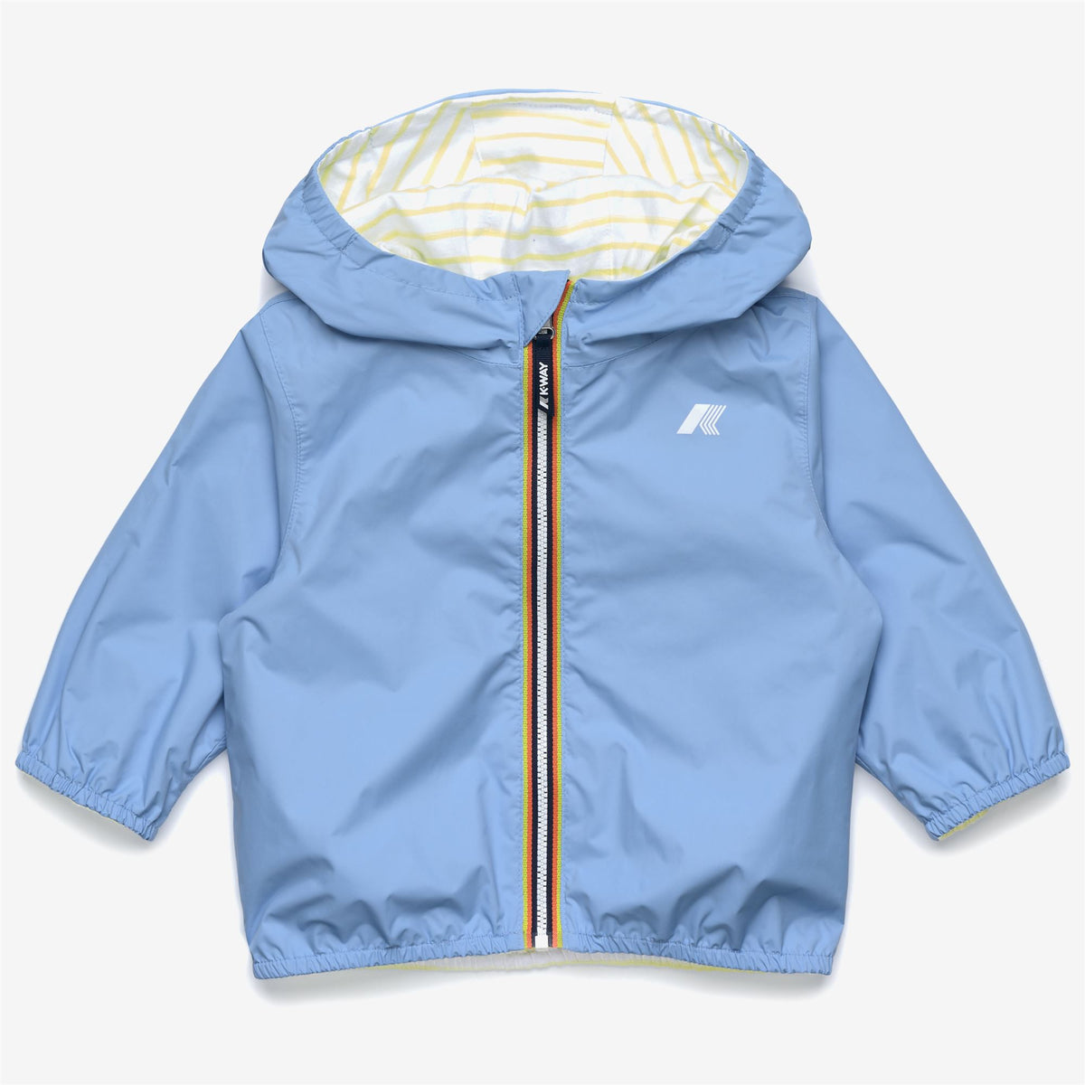 Jackets_Kid unisex_E. JAKE PLUS.2 JERSEY DOUBLE_Short_Blue Cielo - White - Yellow Lime - Commercial 1
