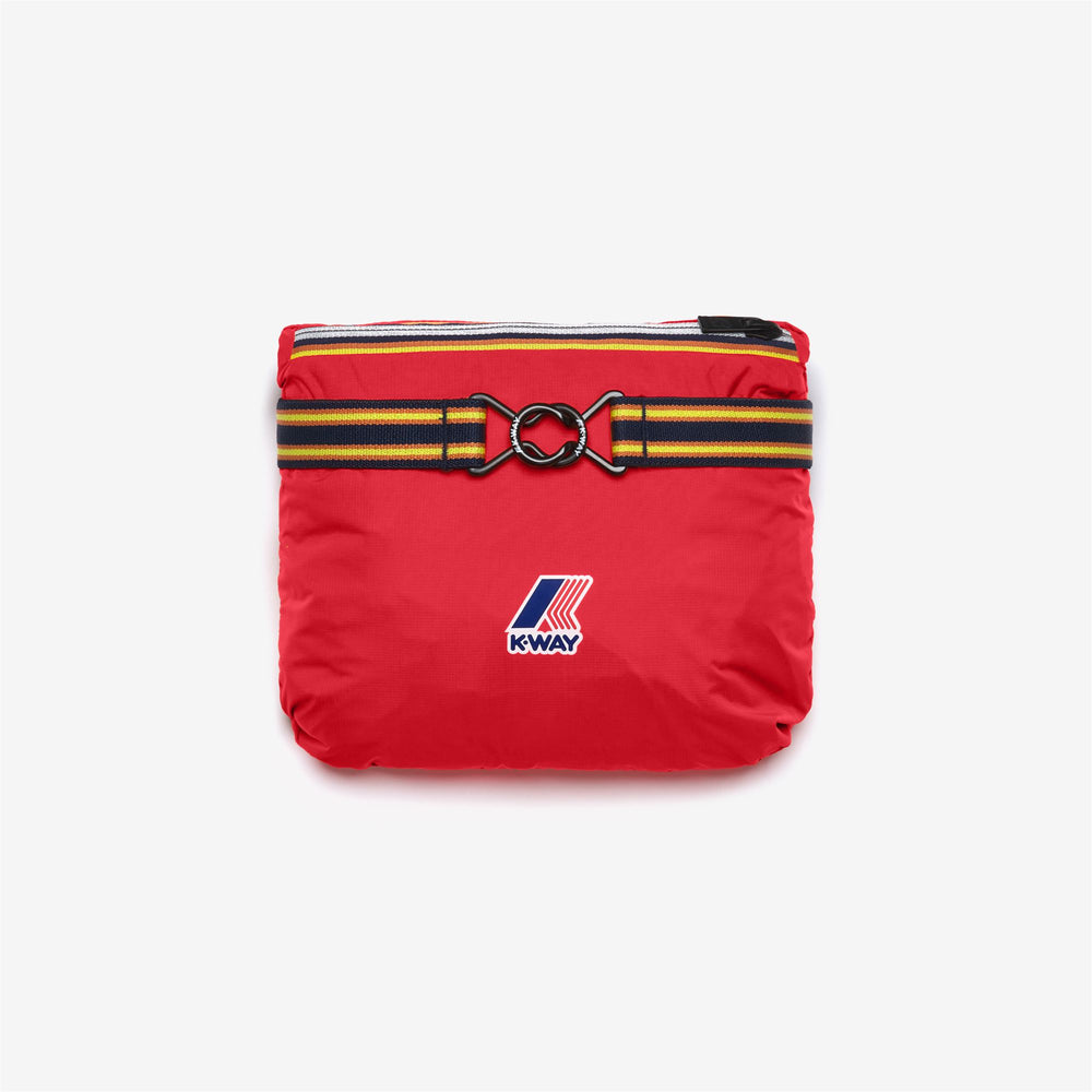 Chaqueta impermeable unisex roja plegable 02