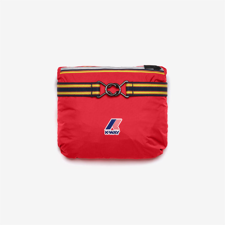 Chaqueta impermeable unisex roja plegable 2