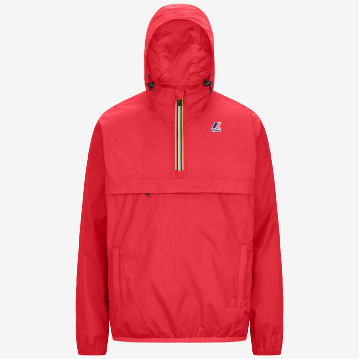 Chaqueta impermeable unisex roja plegable 1