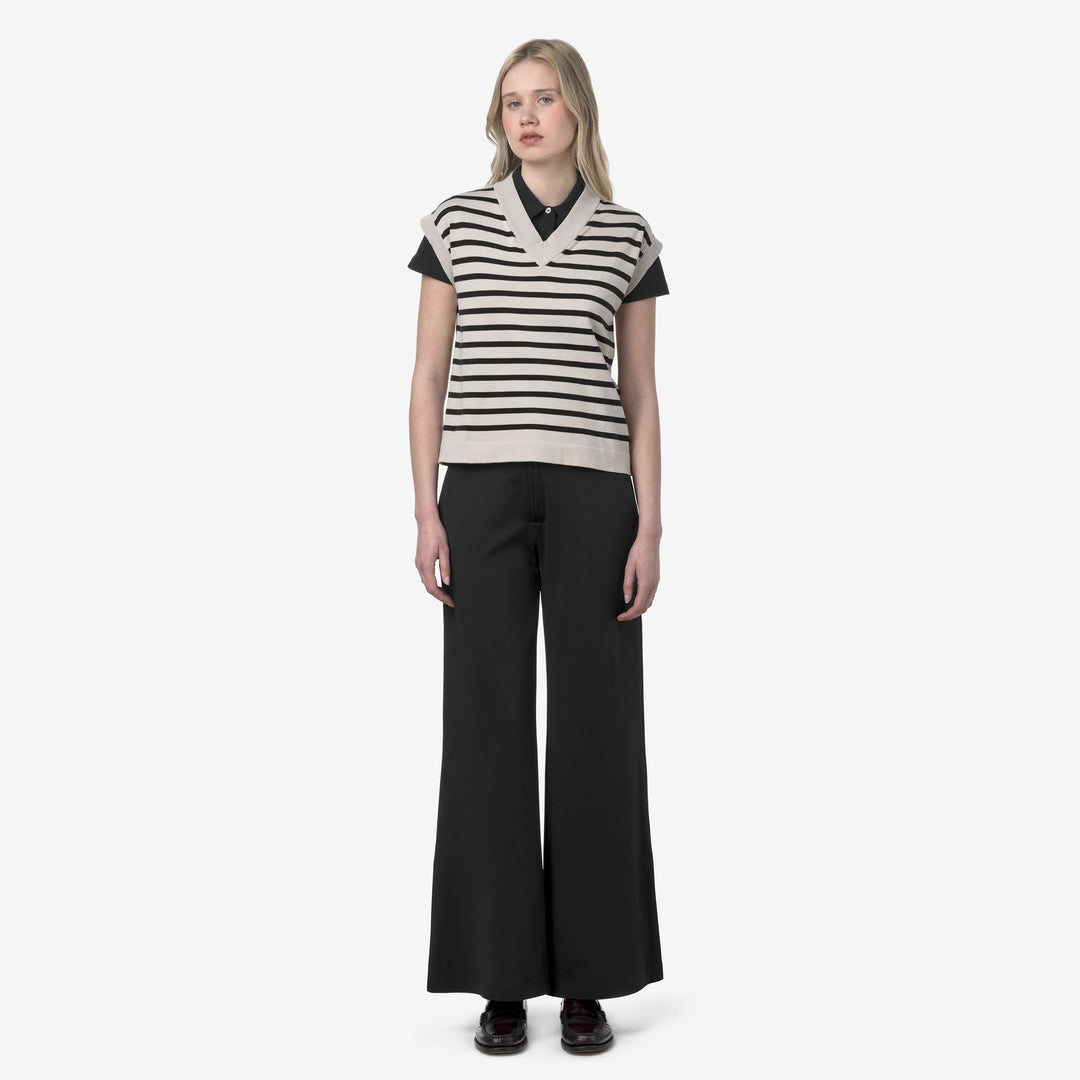 Black Grey Women's Athleisure Sport Trousers for City Wear 01