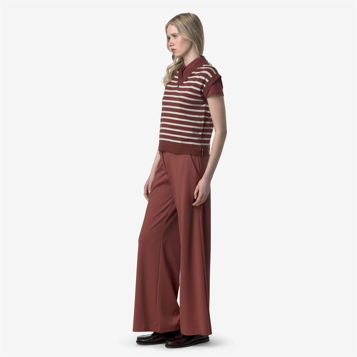 Brown Red Women's Athleisure Sport Trousers for City Wear 2